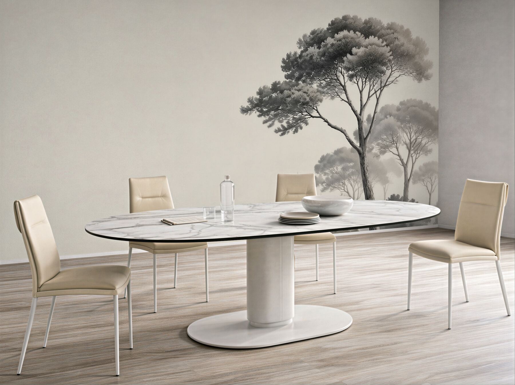 Fototapeta wysokie drzewo leśne z bujną koroną?v23