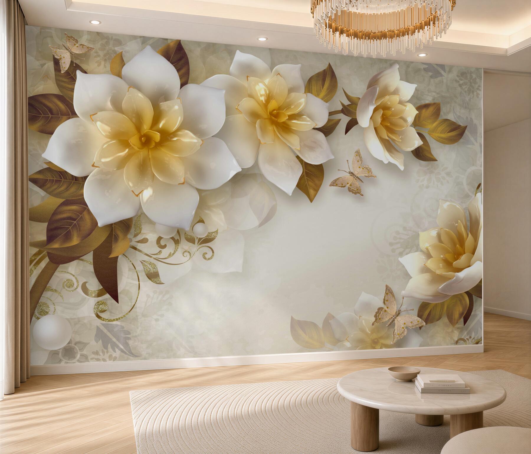 Fototapeta PORCELANOWE KWIATY?v23