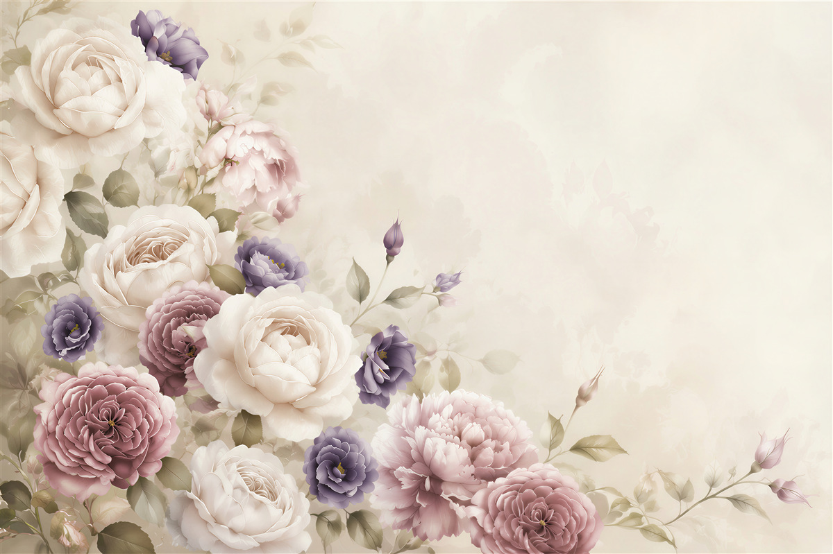 Fototapeta peonie na ciemnym tle