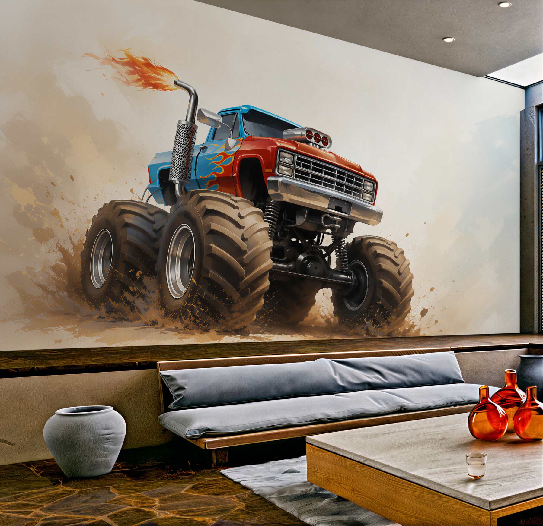 Fototapeta Pojazd lądowy, Monster Truck i pojazd?v23