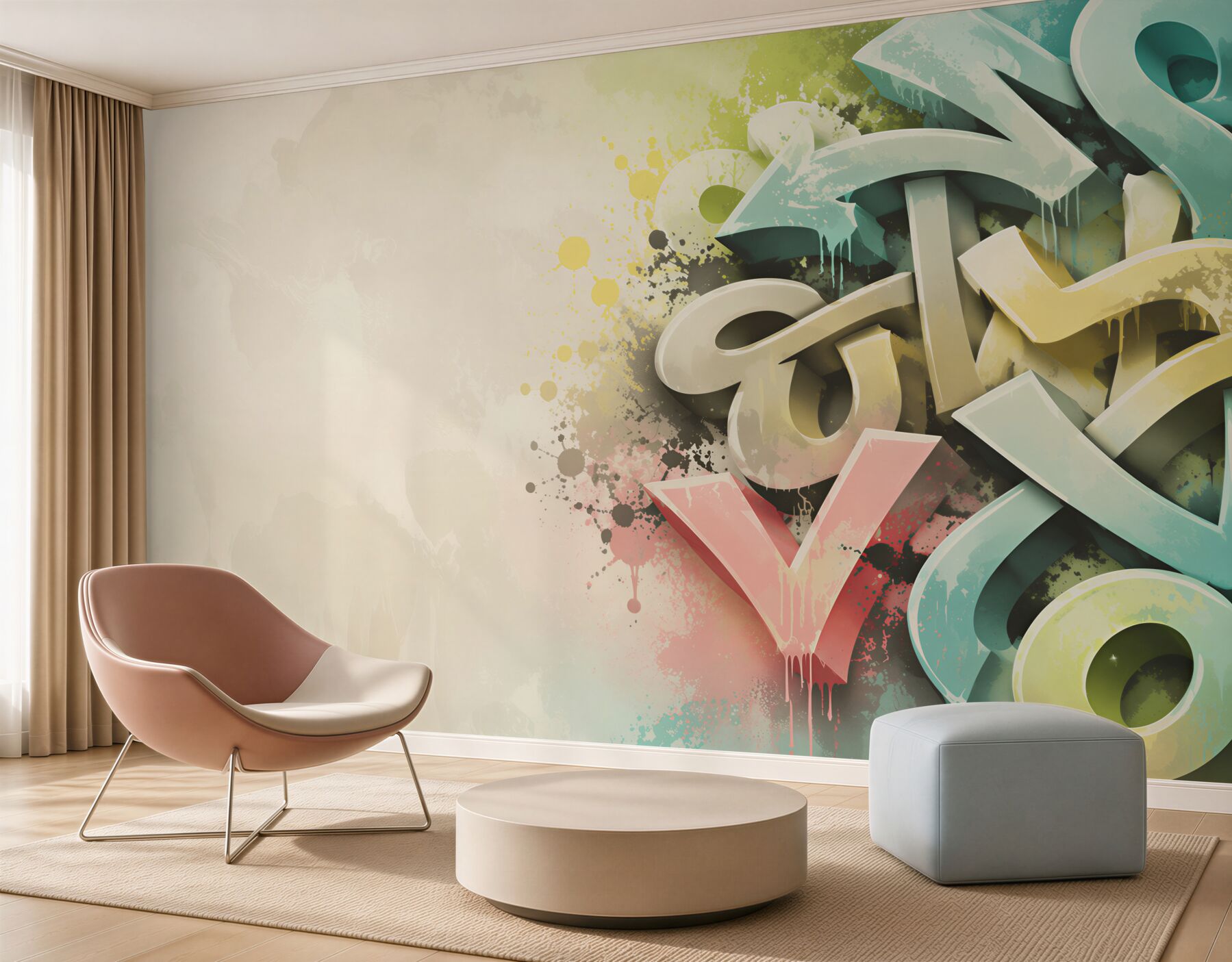 Fototapeta litery w stylu graffiti?v23