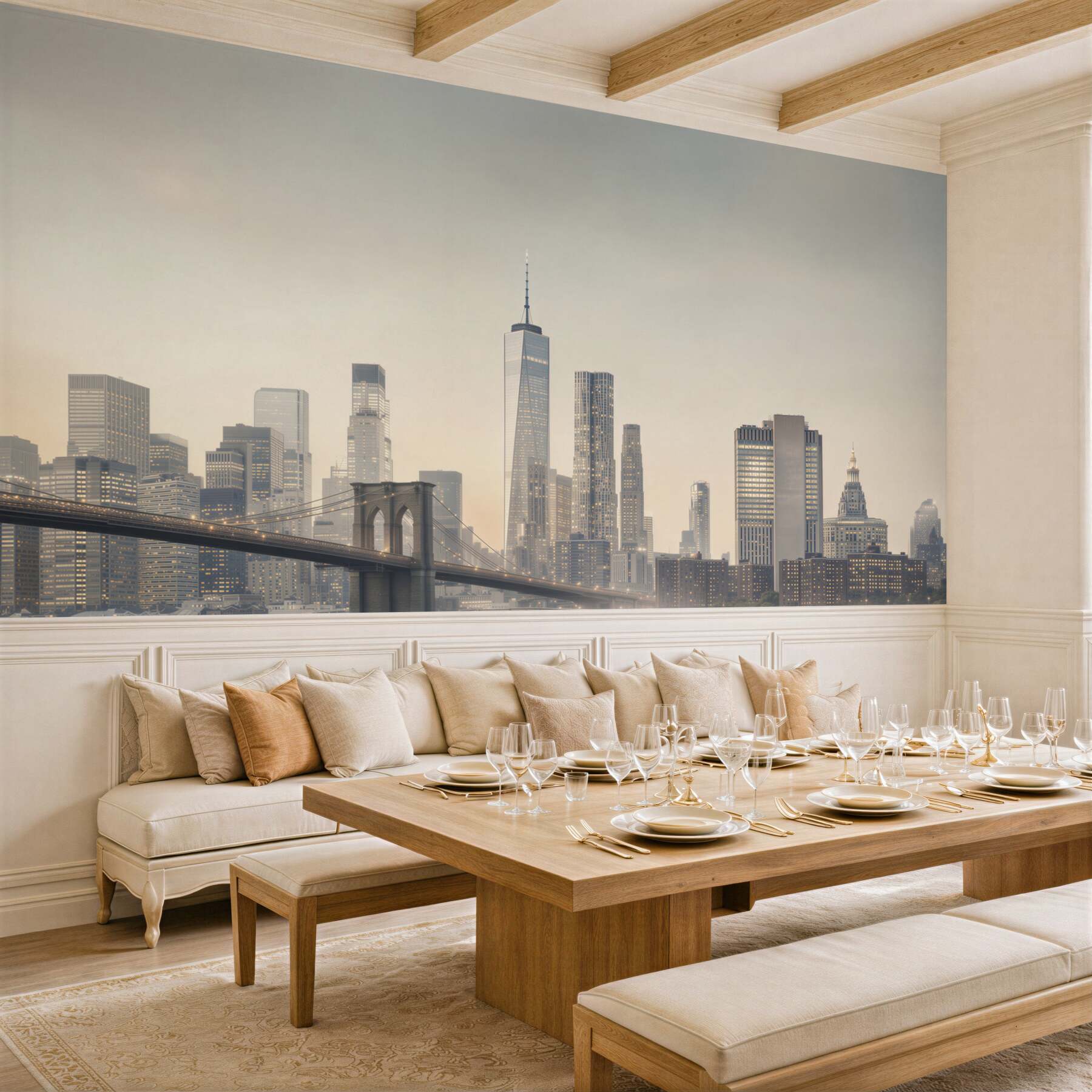 Fototapeta Most Manhattan nocą?v23