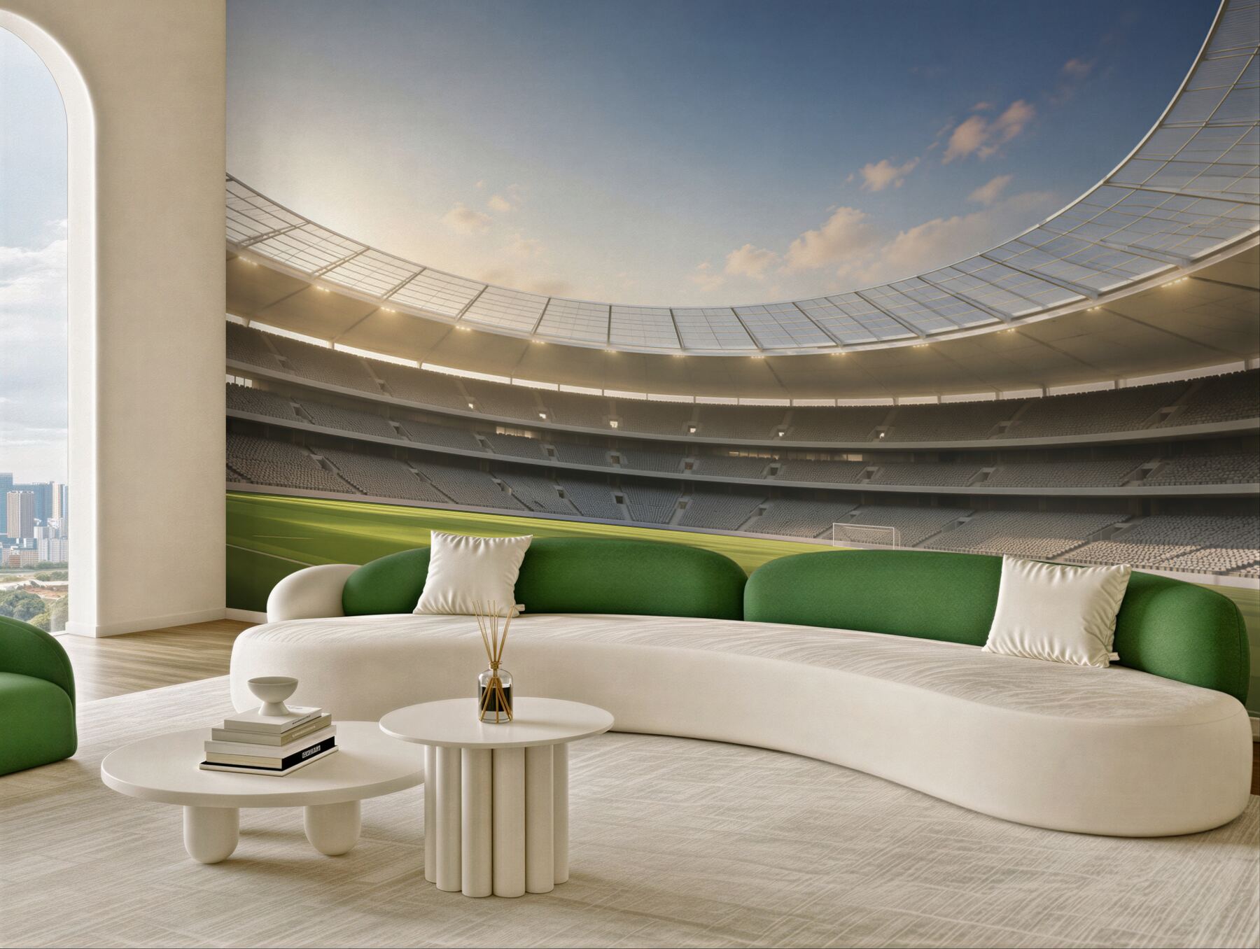 Fototapeta Arena piłkarska i piłkarska?v23