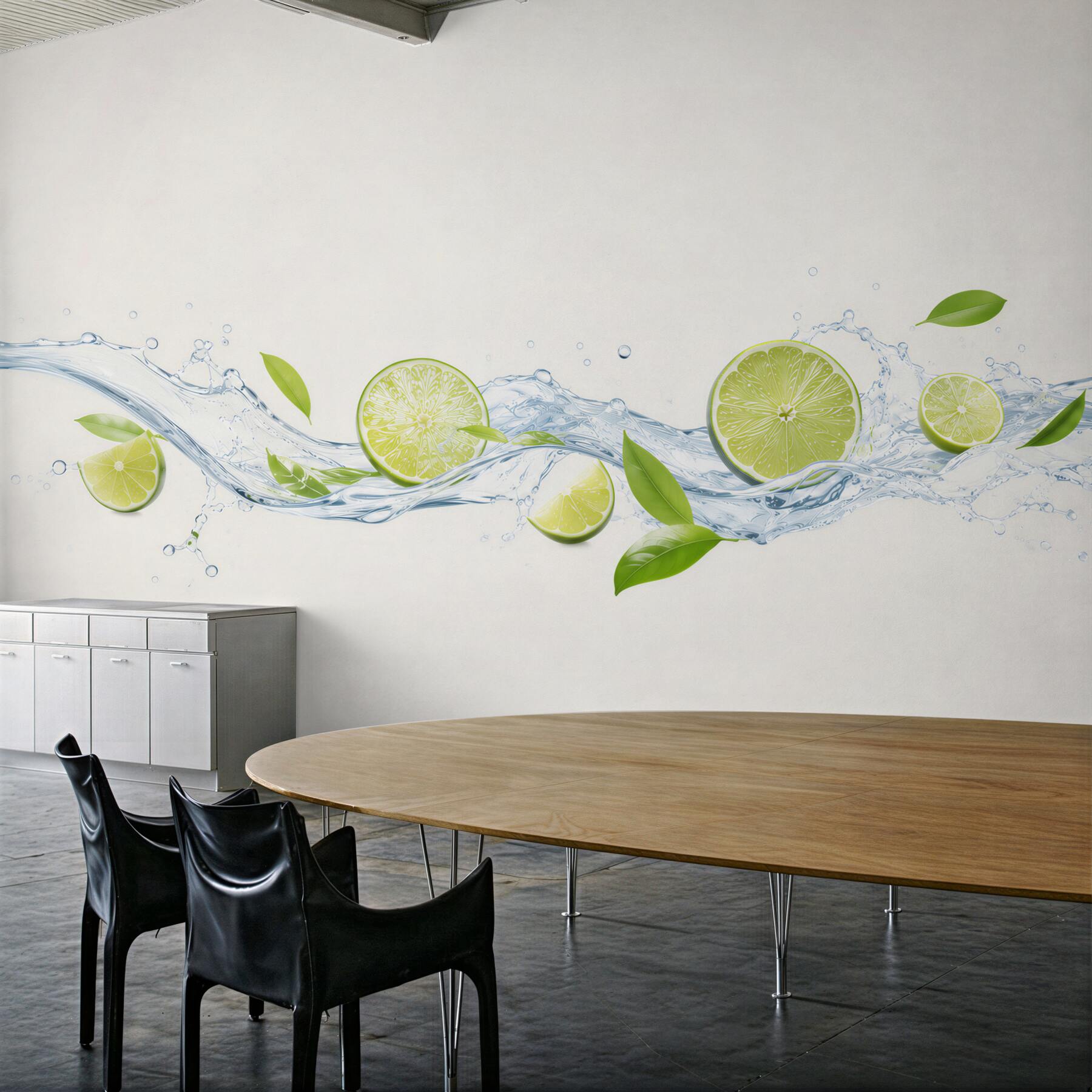 Fototapeta Pokrój limonki w wodzie?v23