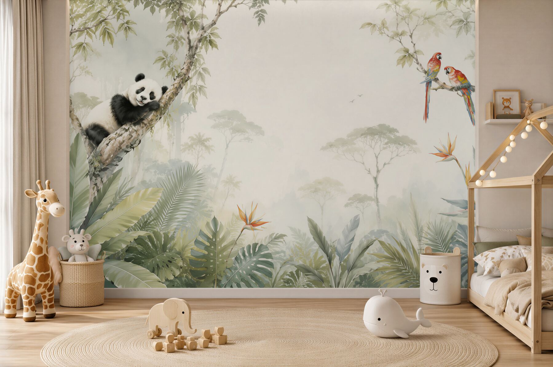 Fototapeta Panda odpoczywa na drzewie