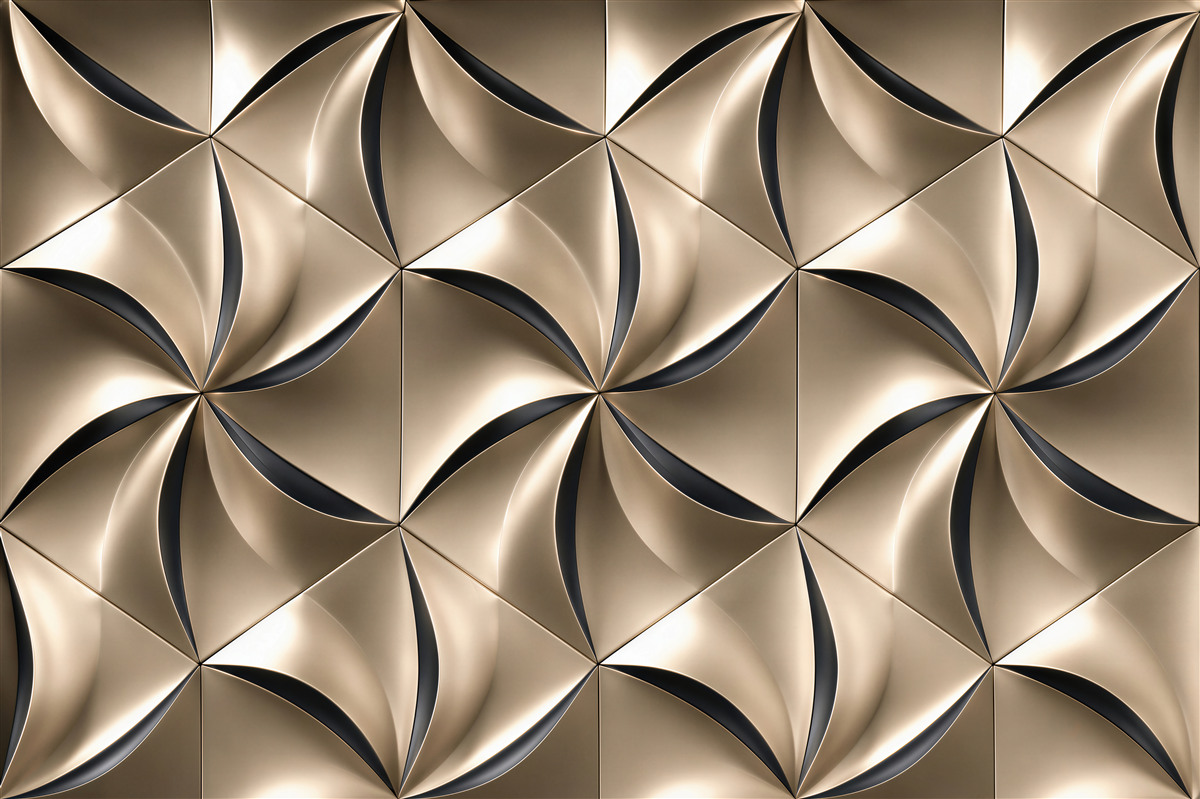 Fototapeta Geometryczne gwiazdki musztardowe