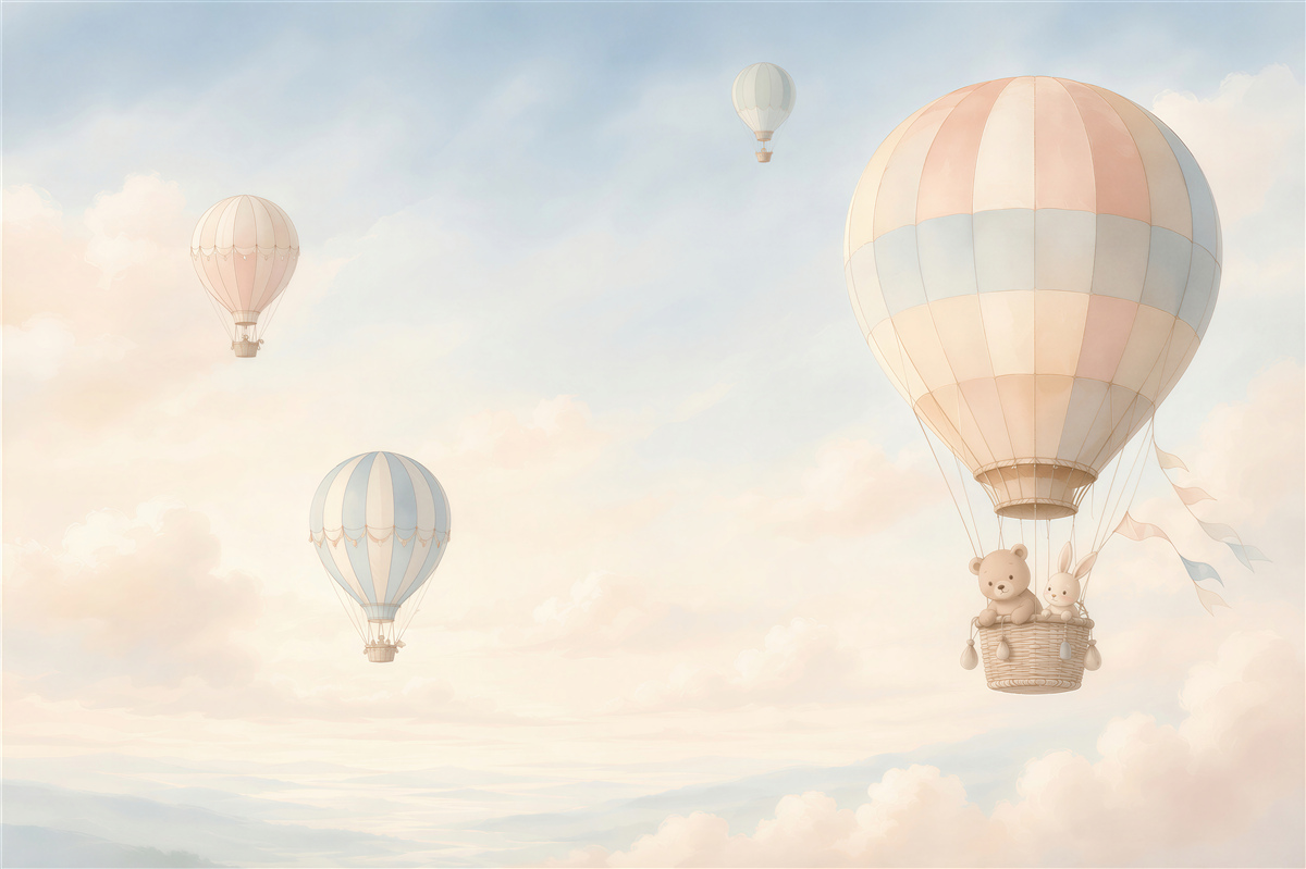 Fototapeta Balony z pływającymi zwierzętami