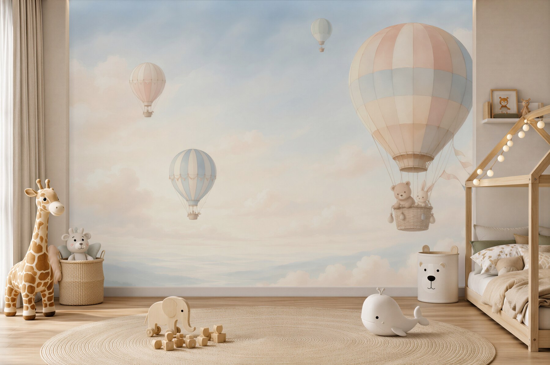 Fototapeta Balony z pływającymi zwierzętami