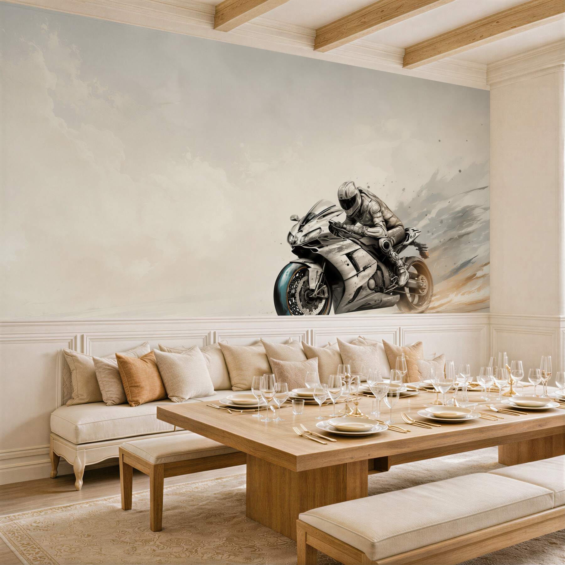 Fototapeta motocykl sportowy dynamiczny nowoczesna ilustracja?v23
