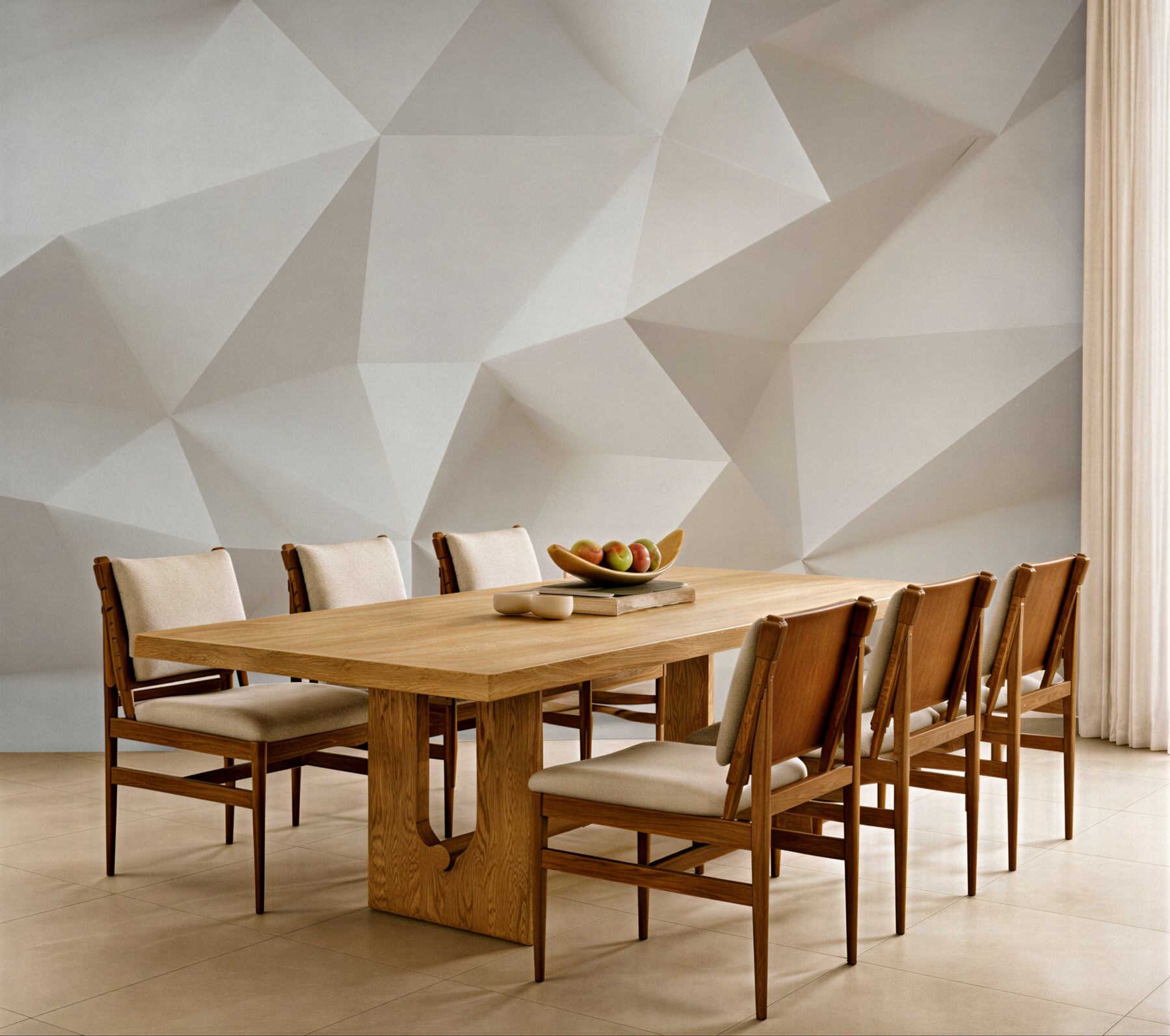 Fototapeta biała geometria 3D nowoczesna do minimalistycznego wnętrza?v23