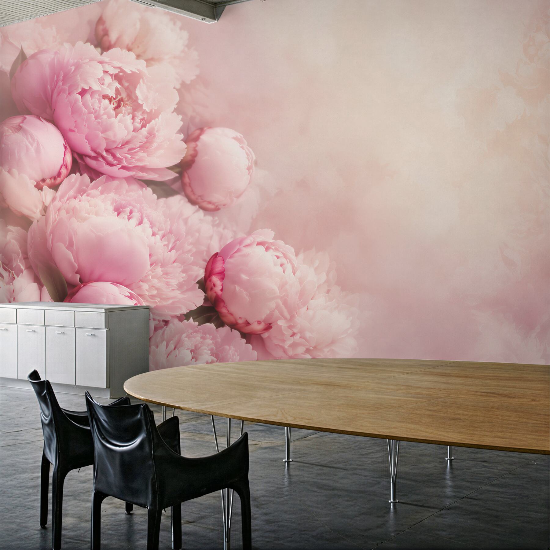 Fototapeta różowe piwonie pastelowe delikatne do sypialni?v23