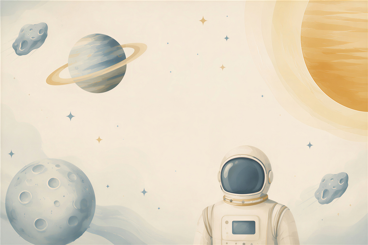 Fototapeta Astronauta na tle przestrzeni