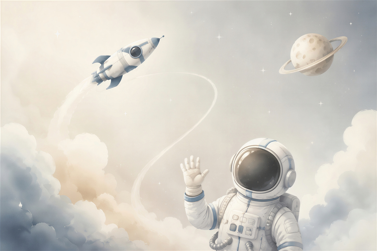 Fototapeta Astronauta i przestrzeń