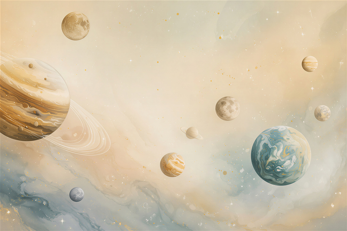 Fototapeta Orbity i planety