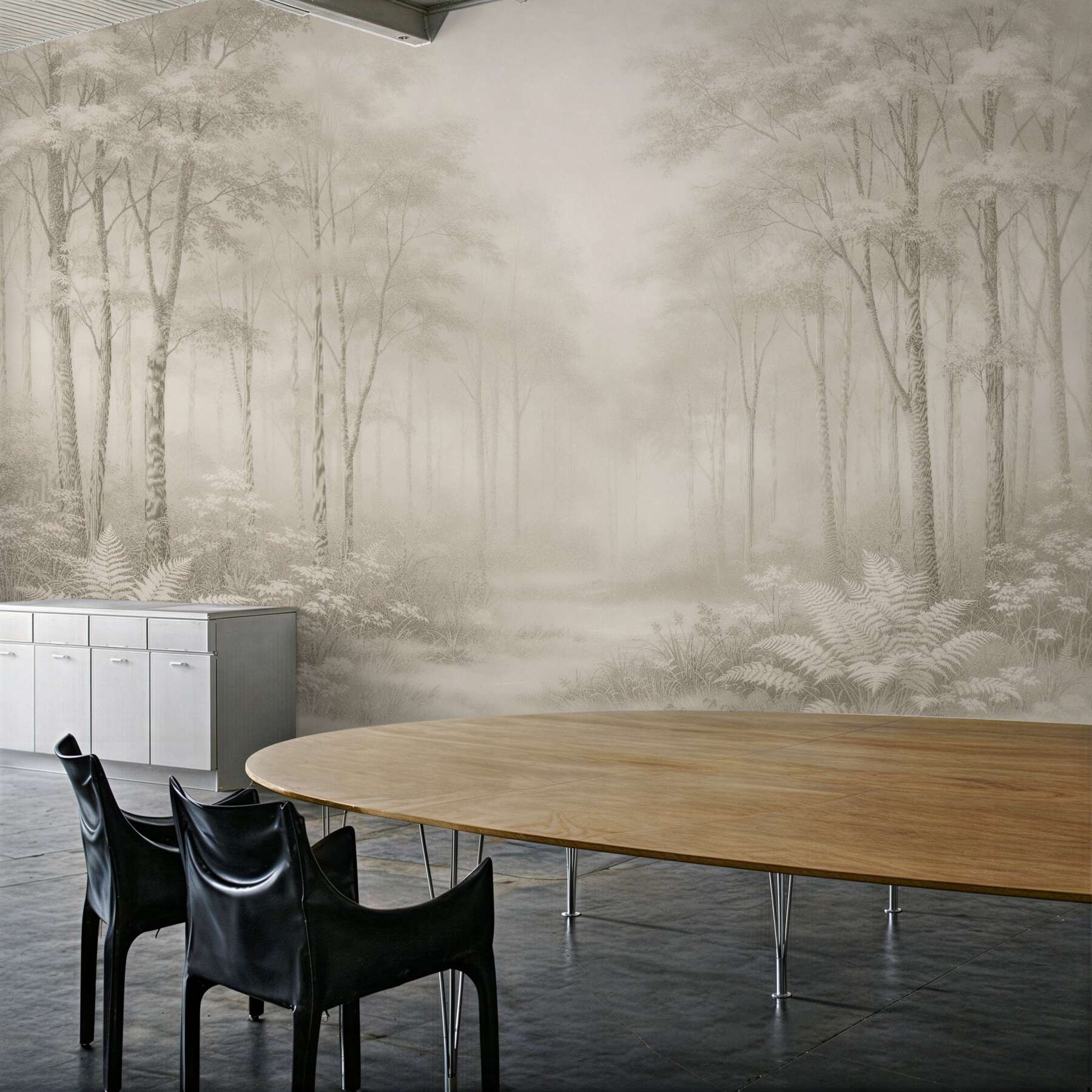 Fototapeta Eteryczny Leśny Pejzaż w Kremie?v23