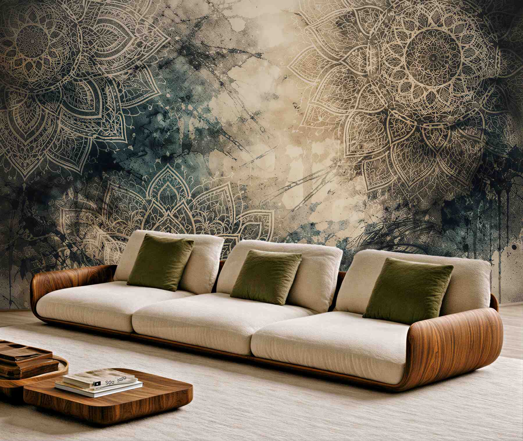 Fototapeta Orientalna Mandala z Tajemniczym Spojrzeniem?v23