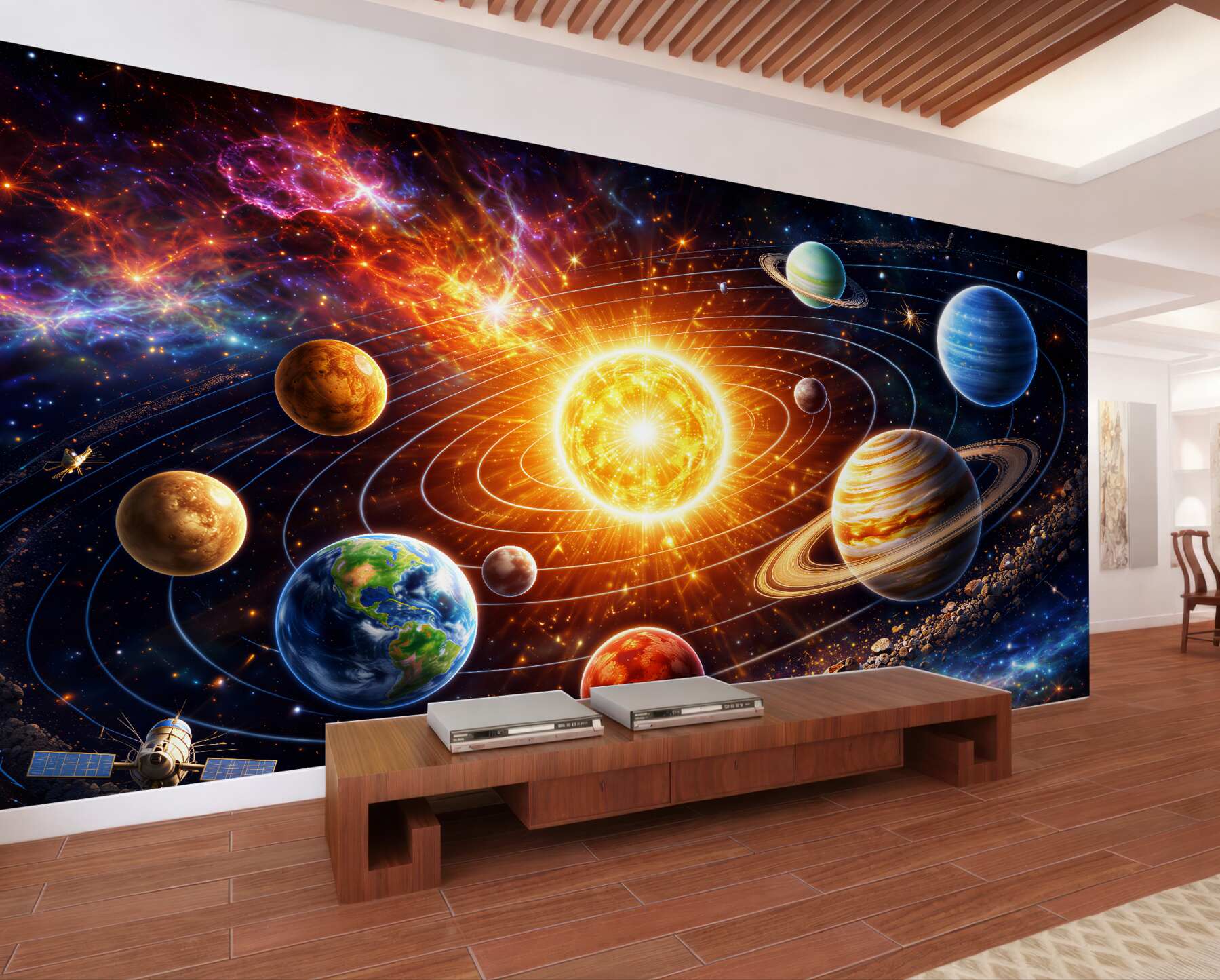 Fototapeta kolorowy układ planetarny?v23