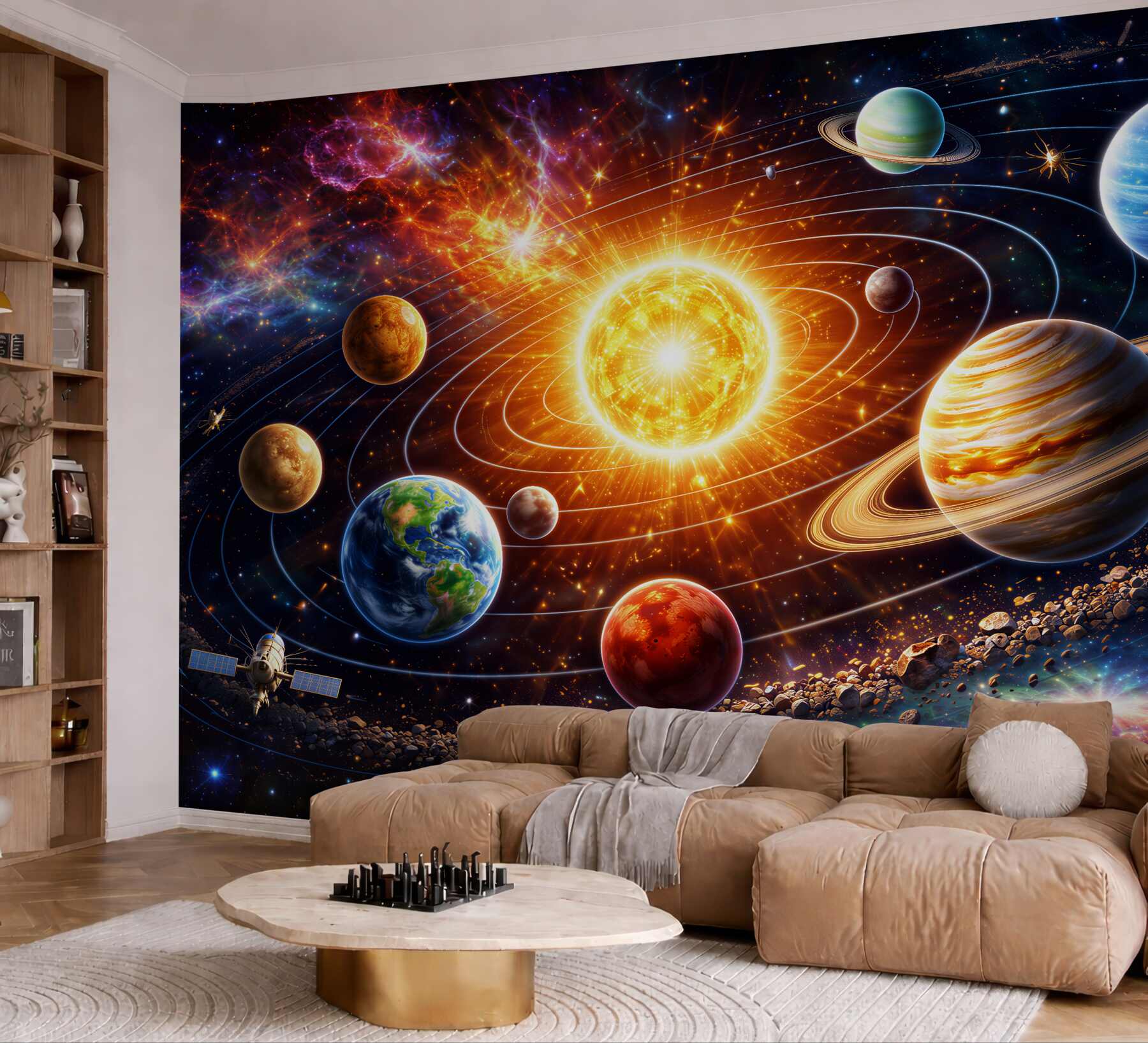 Fototapeta kolorowy układ planetarny?v23