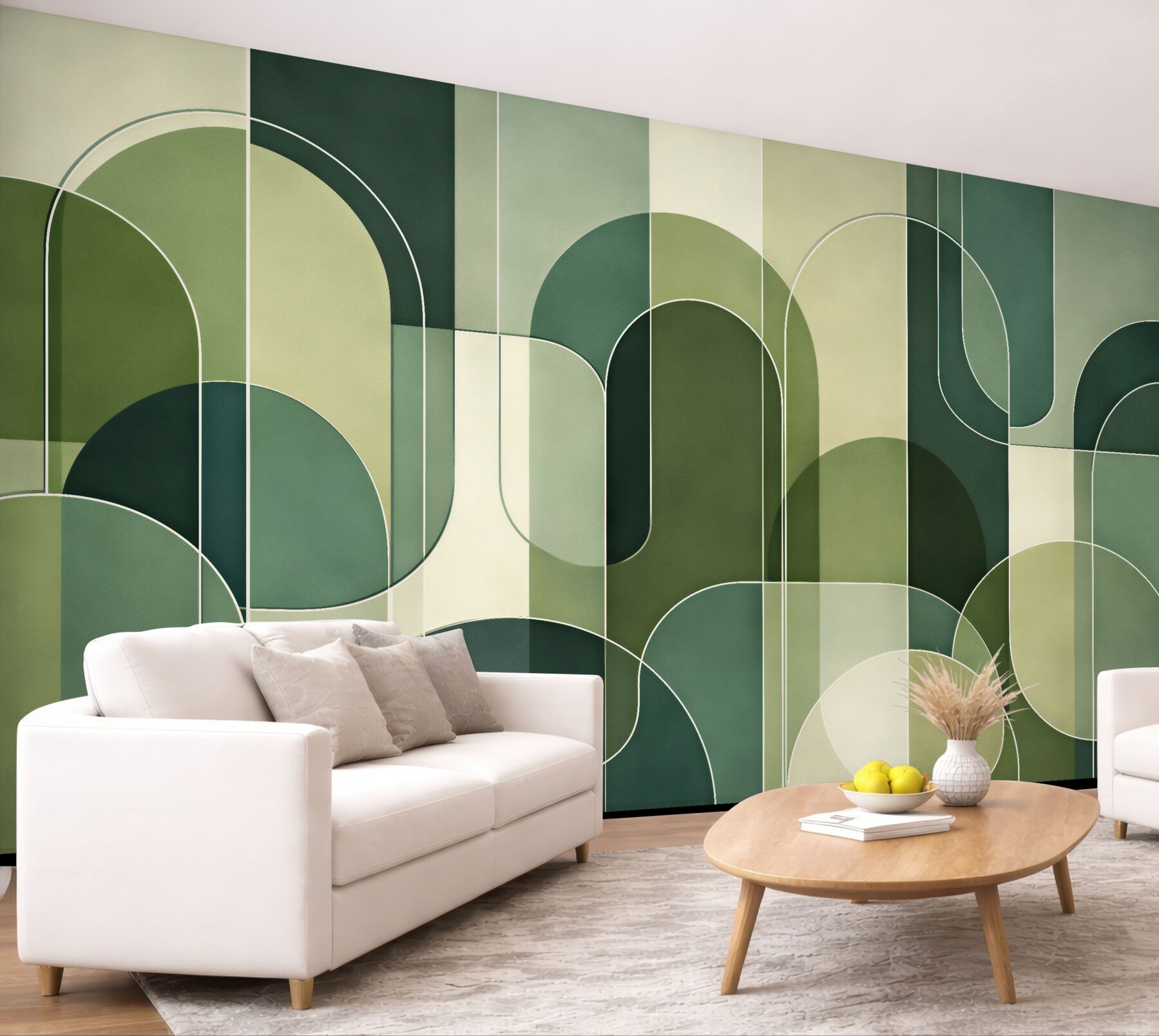 Fototapeta zielona geometria retro?v23