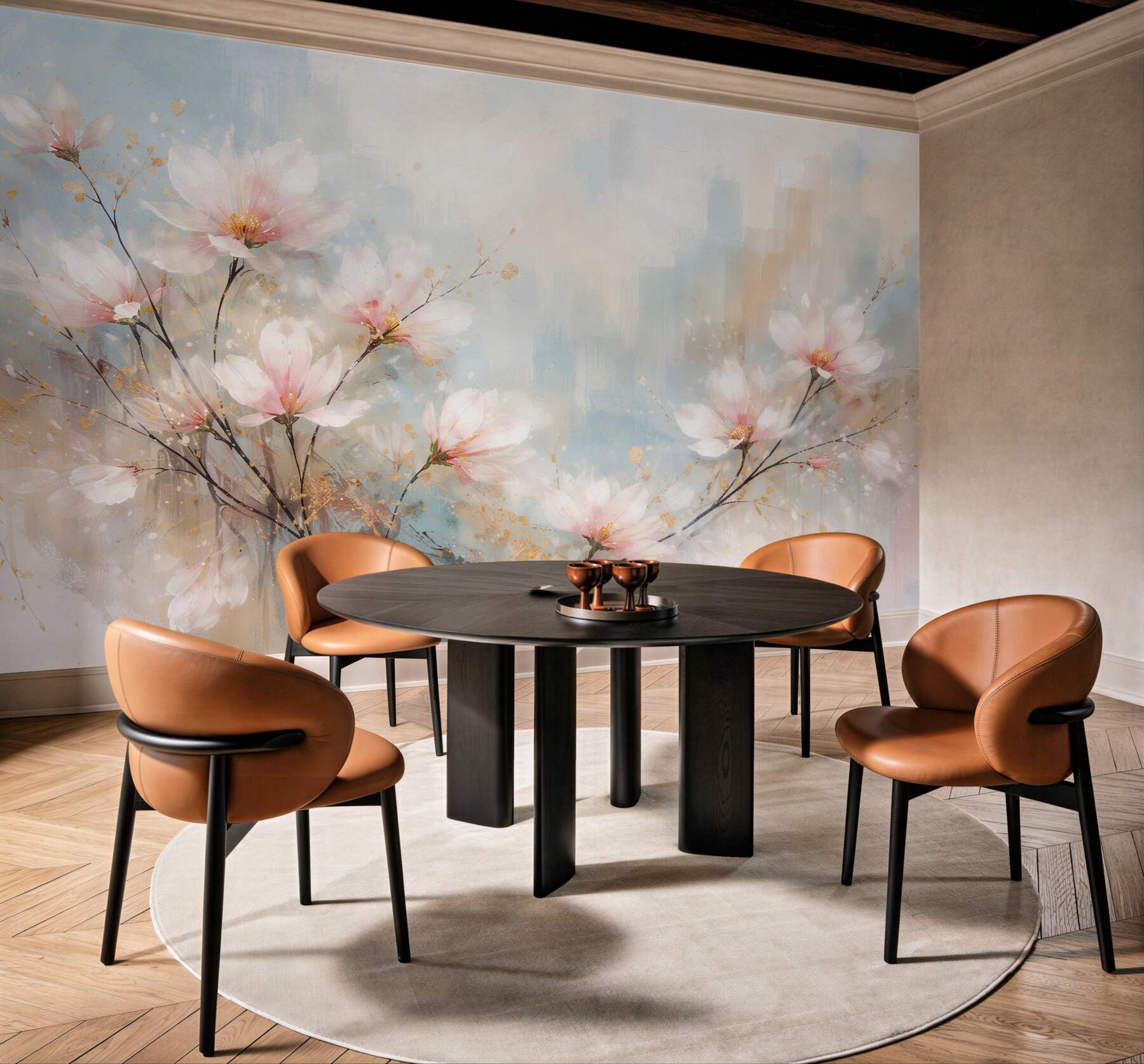 Fototapeta akwarelowa magnolia w blasku?v23