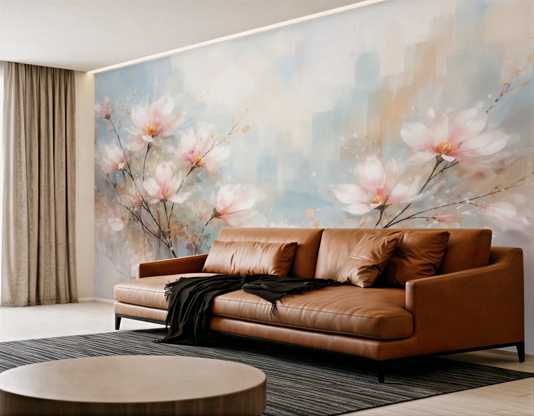 Fototapeta akwarelowa magnolia w blasku?v23