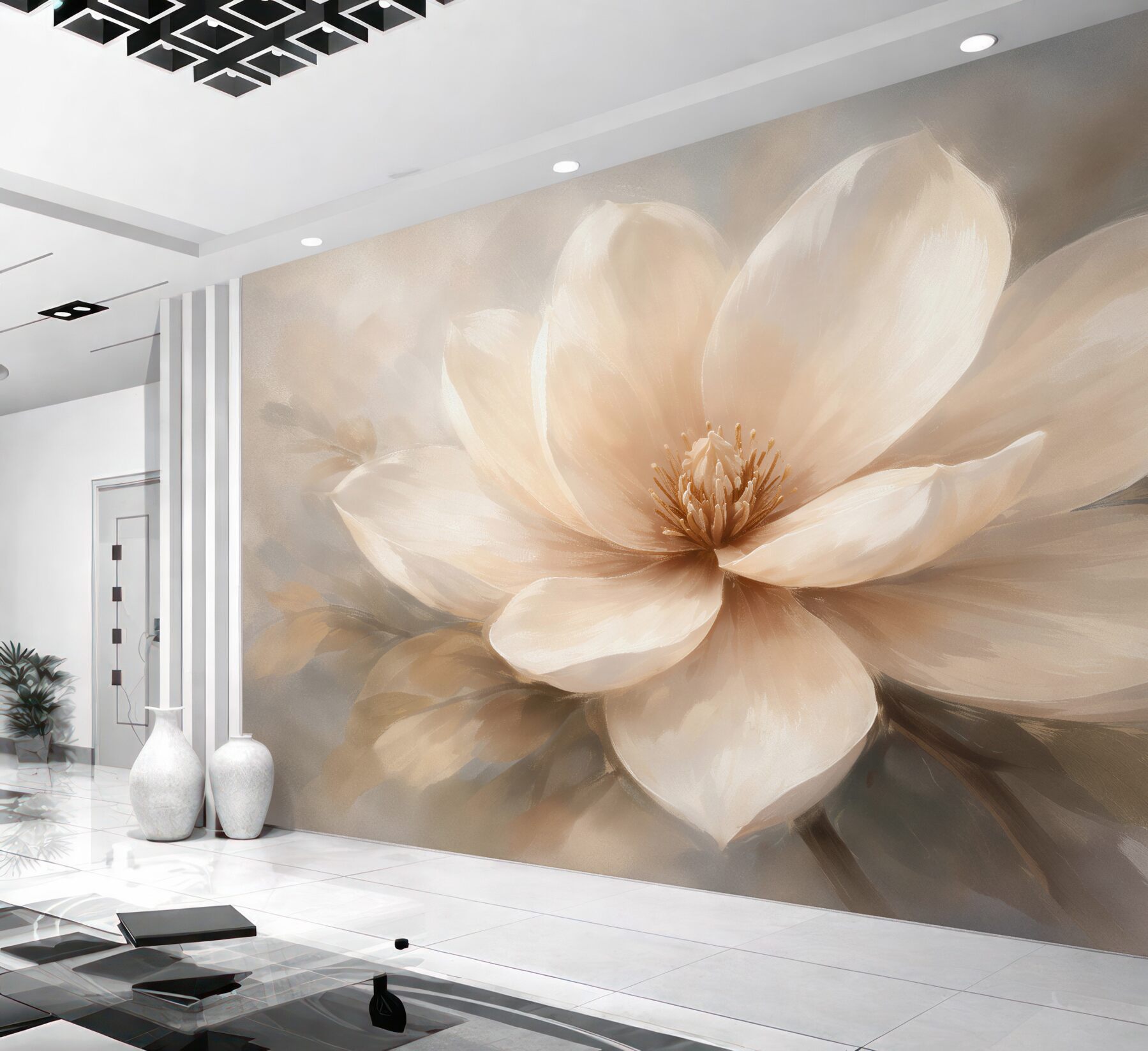Fototapeta kremowa magnolia w blasku?v23