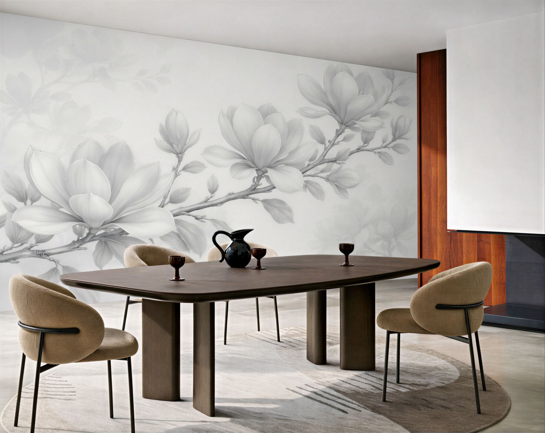 Fototapeta delikatna magnolia w bieli?v23