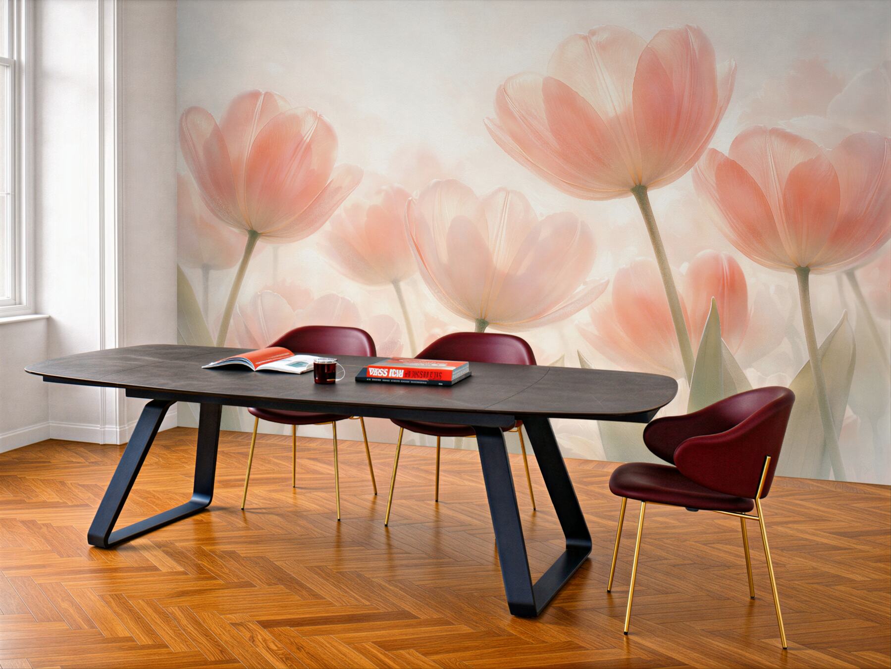 Fototapeta pastelowe tulipany w blasku?v23