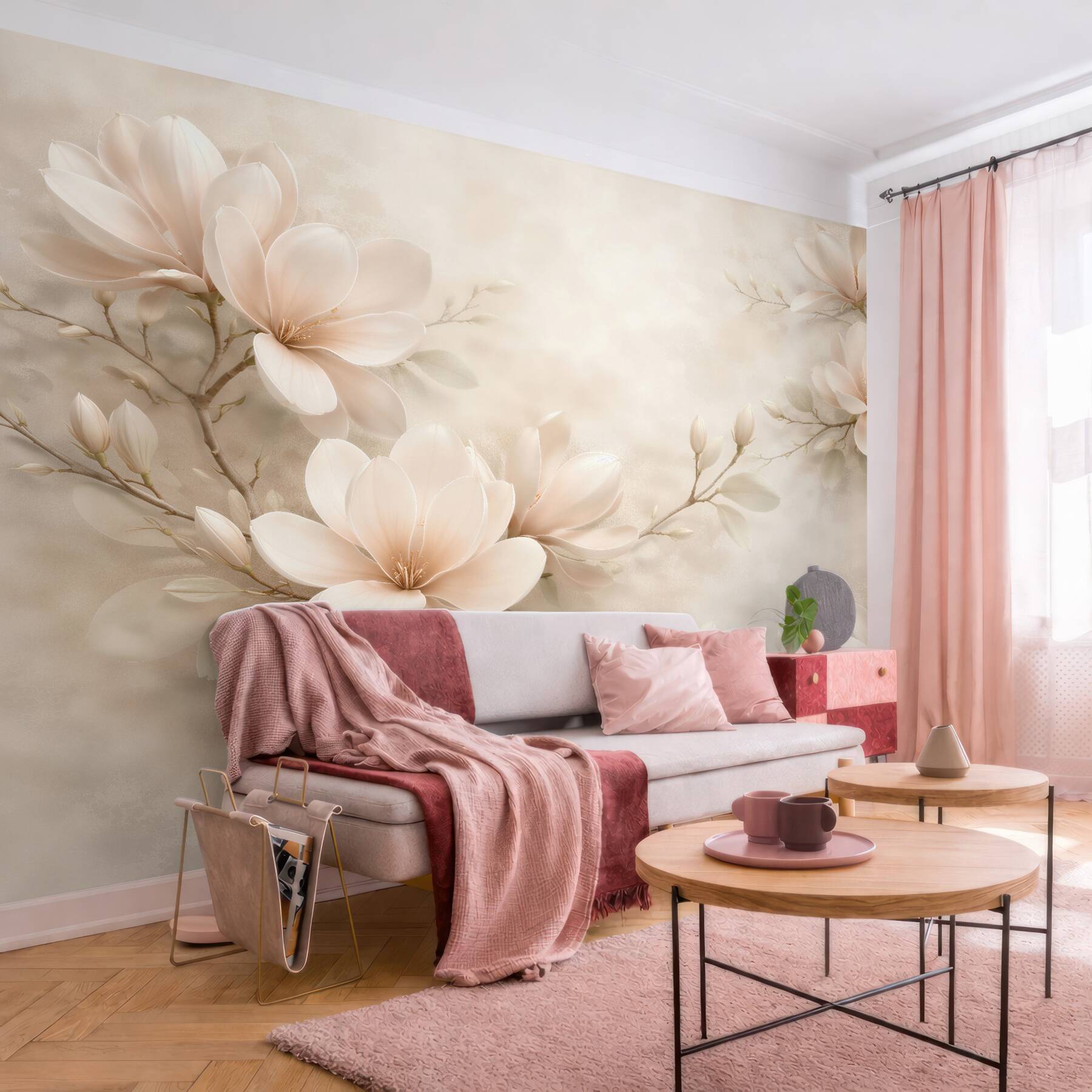 Fototapeta kremowe magnolie w blasku?v23