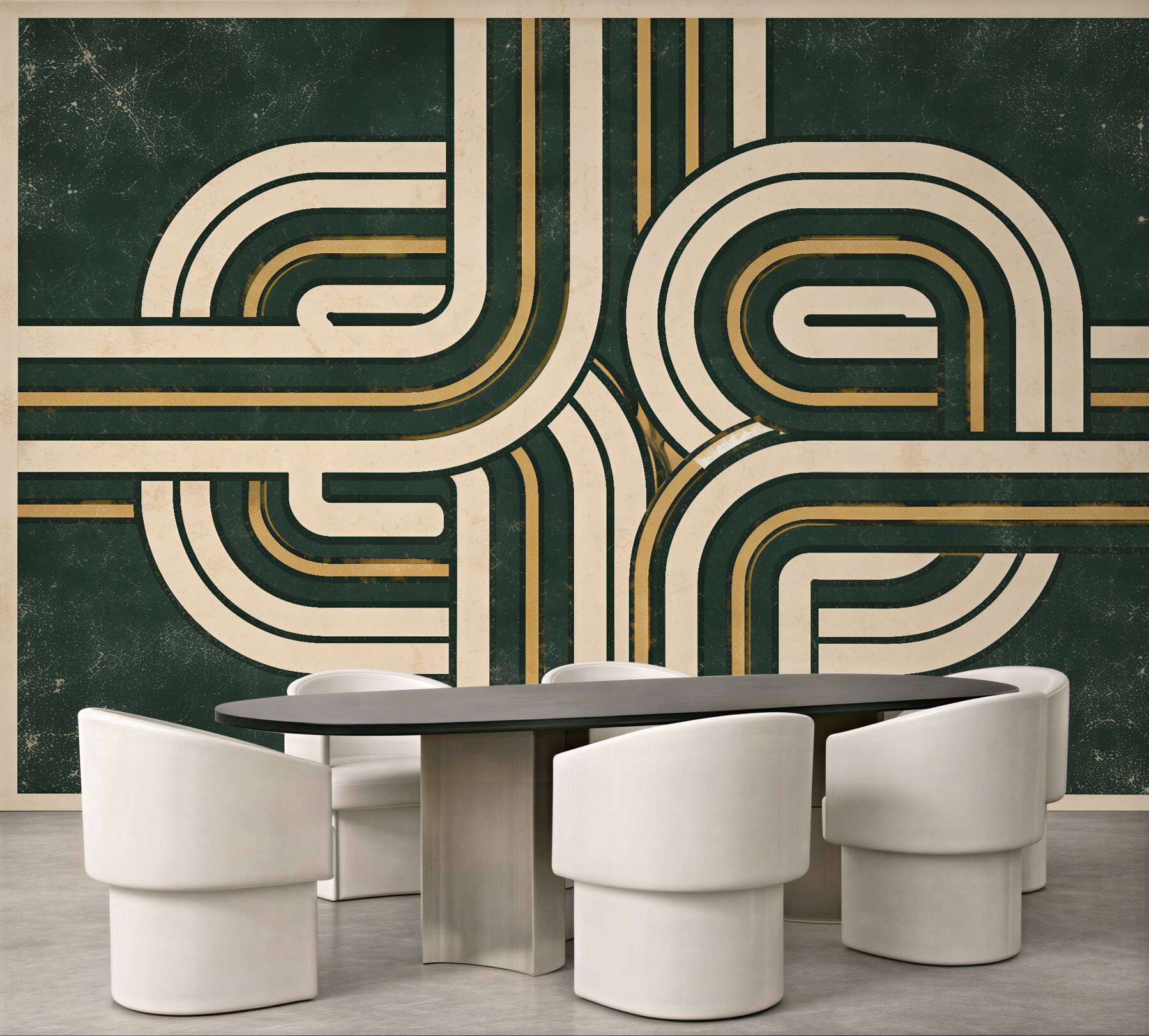 Fototapeta retro geometryczne linie elegance?v23