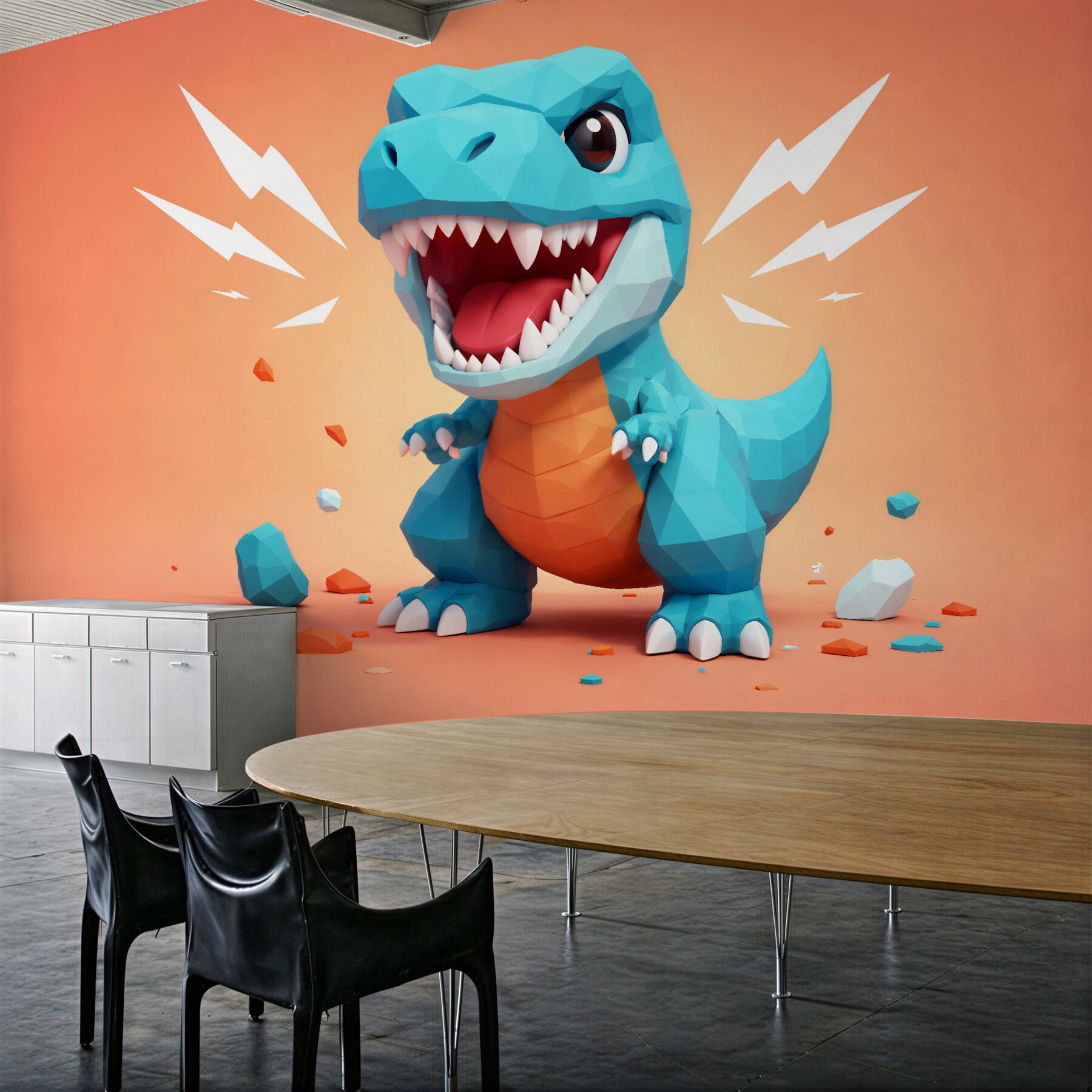 Fototapeta geometryczny dinozaur dla dzieci?v23
