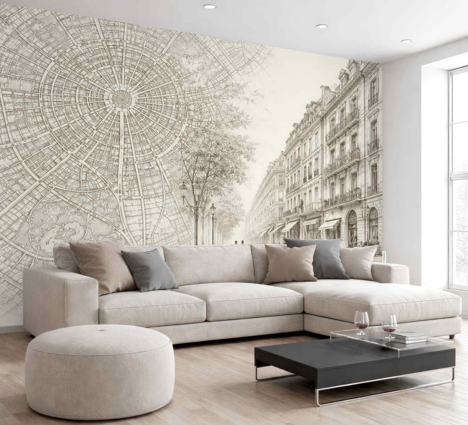 Fototapeta elegancka ulica i plan miasta?v23