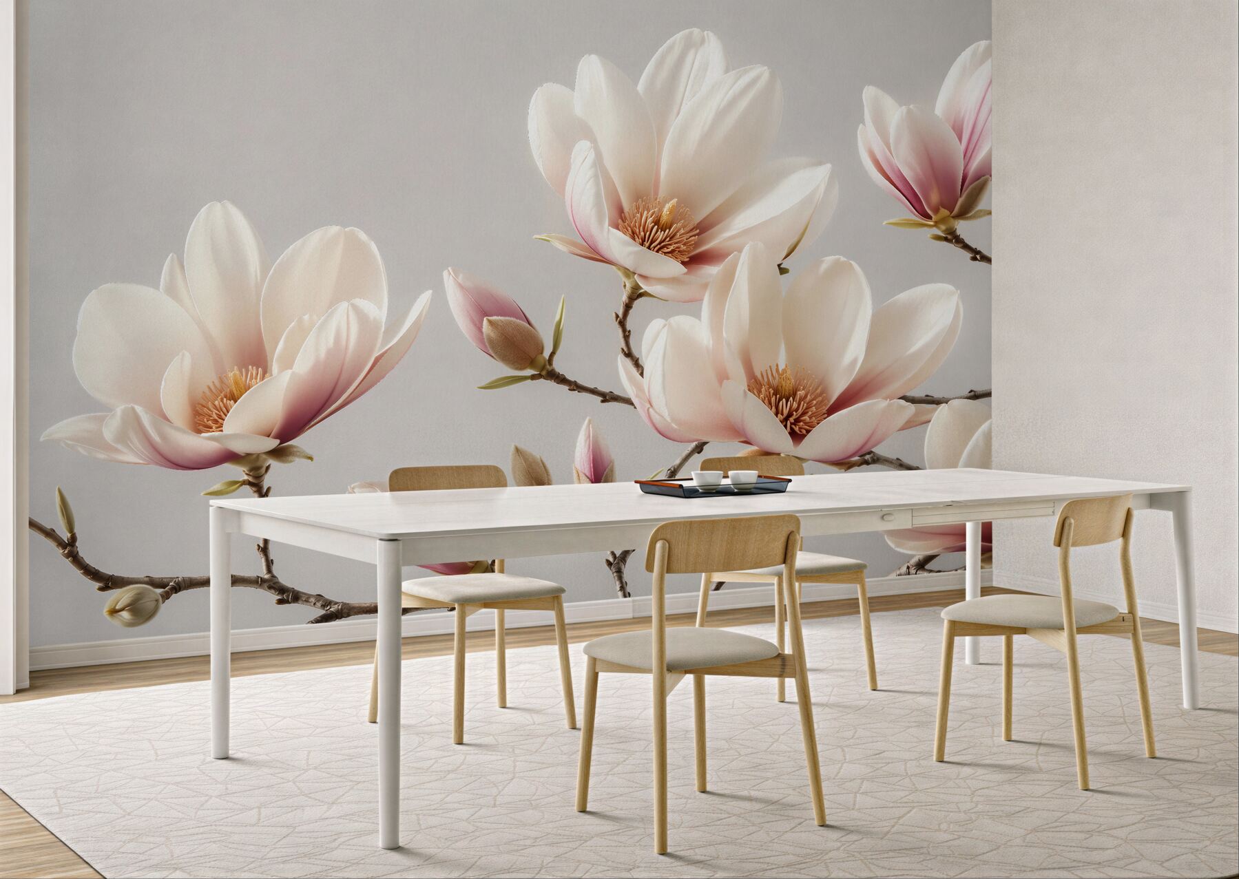 Fototapeta delikatna magnolia w blasku świtu?v23