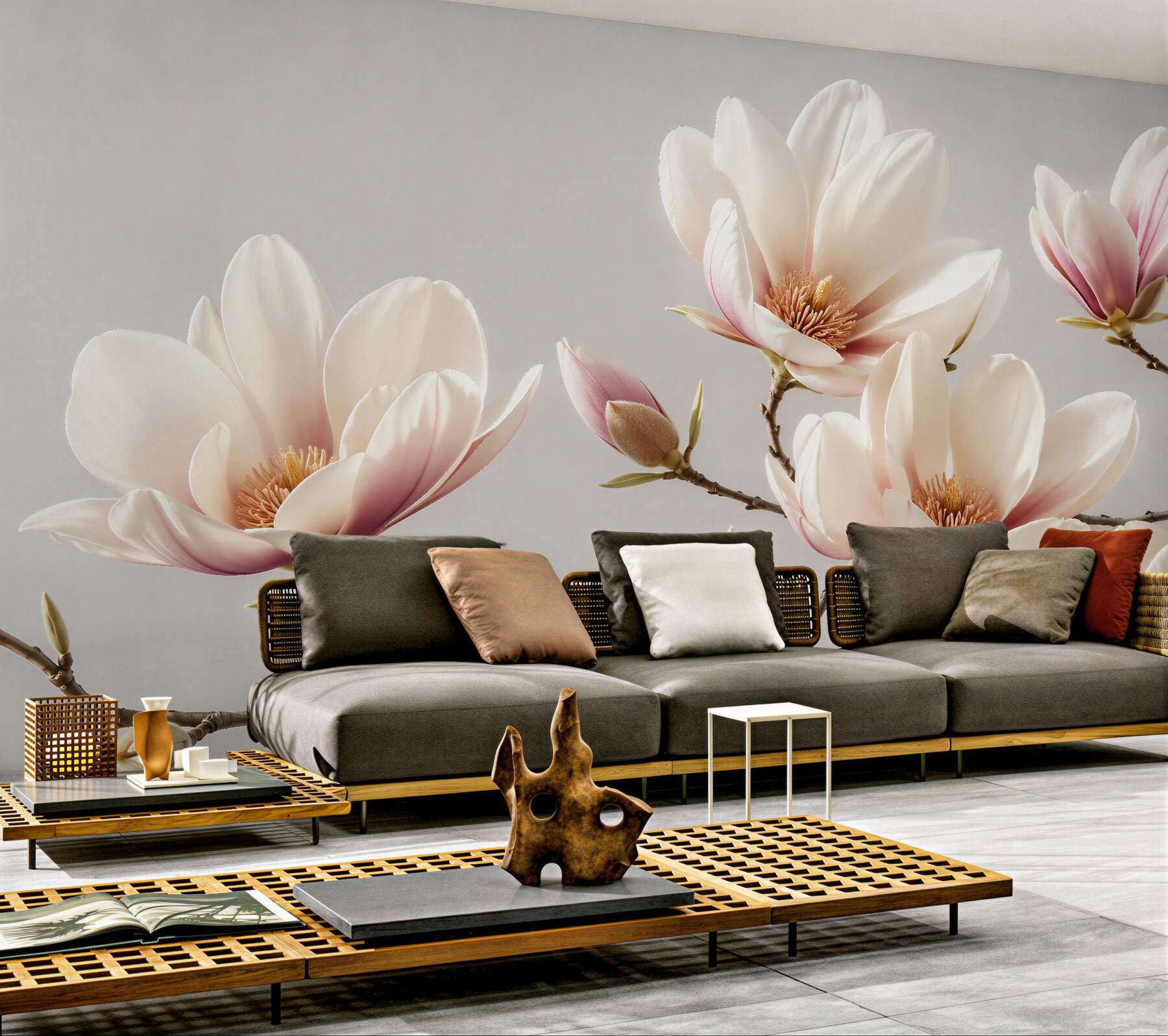 Fototapeta delikatna magnolia w blasku świtu?v23