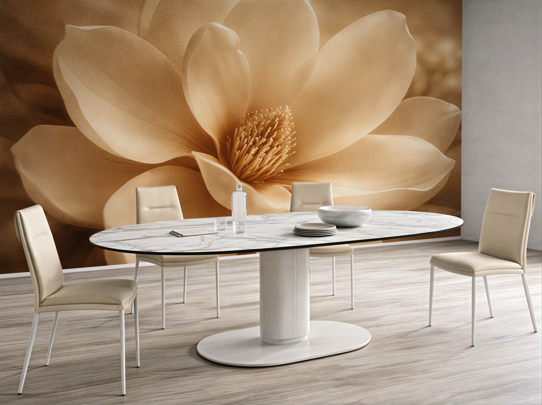 Fototapeta złota magnolia w eleganckim zbliżeniu?v23