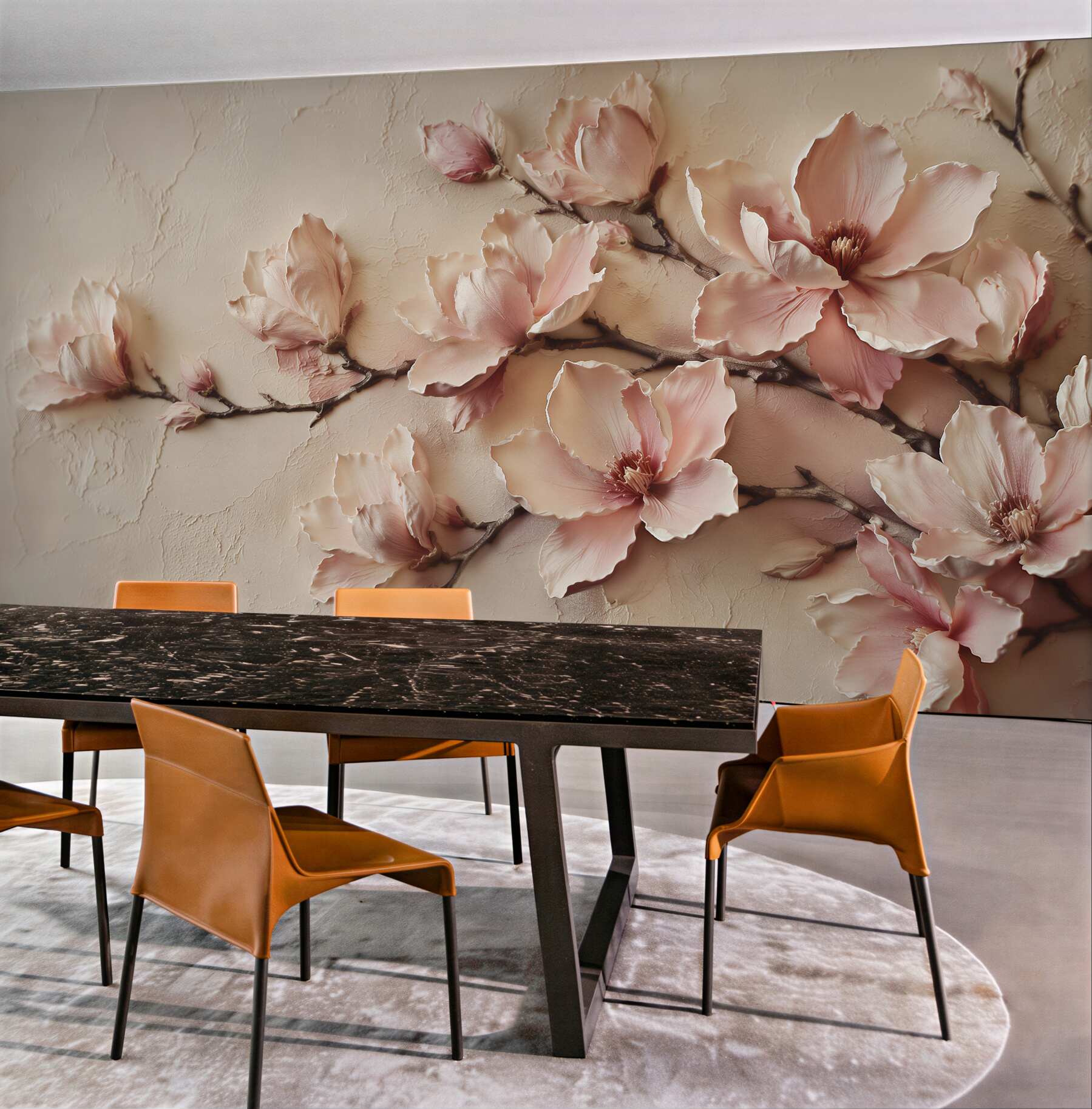 Fototapeta pudrowe magnolie 3d?v23
