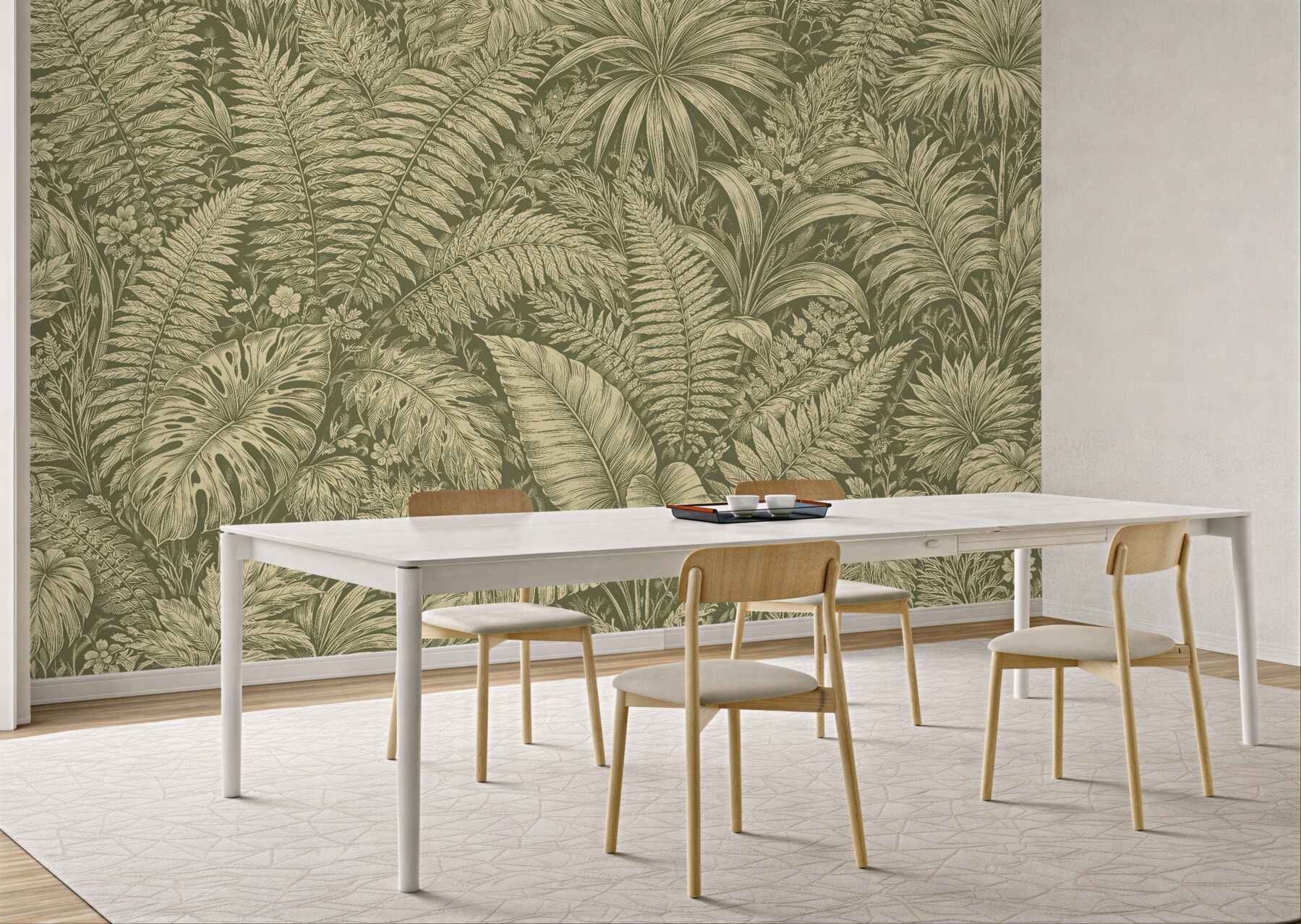 Fototapeta botaniczna dżungla w sepii?v23