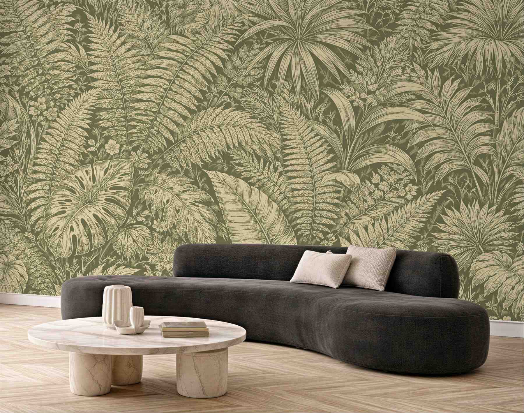Fototapeta botaniczna dżungla w sepii?v23