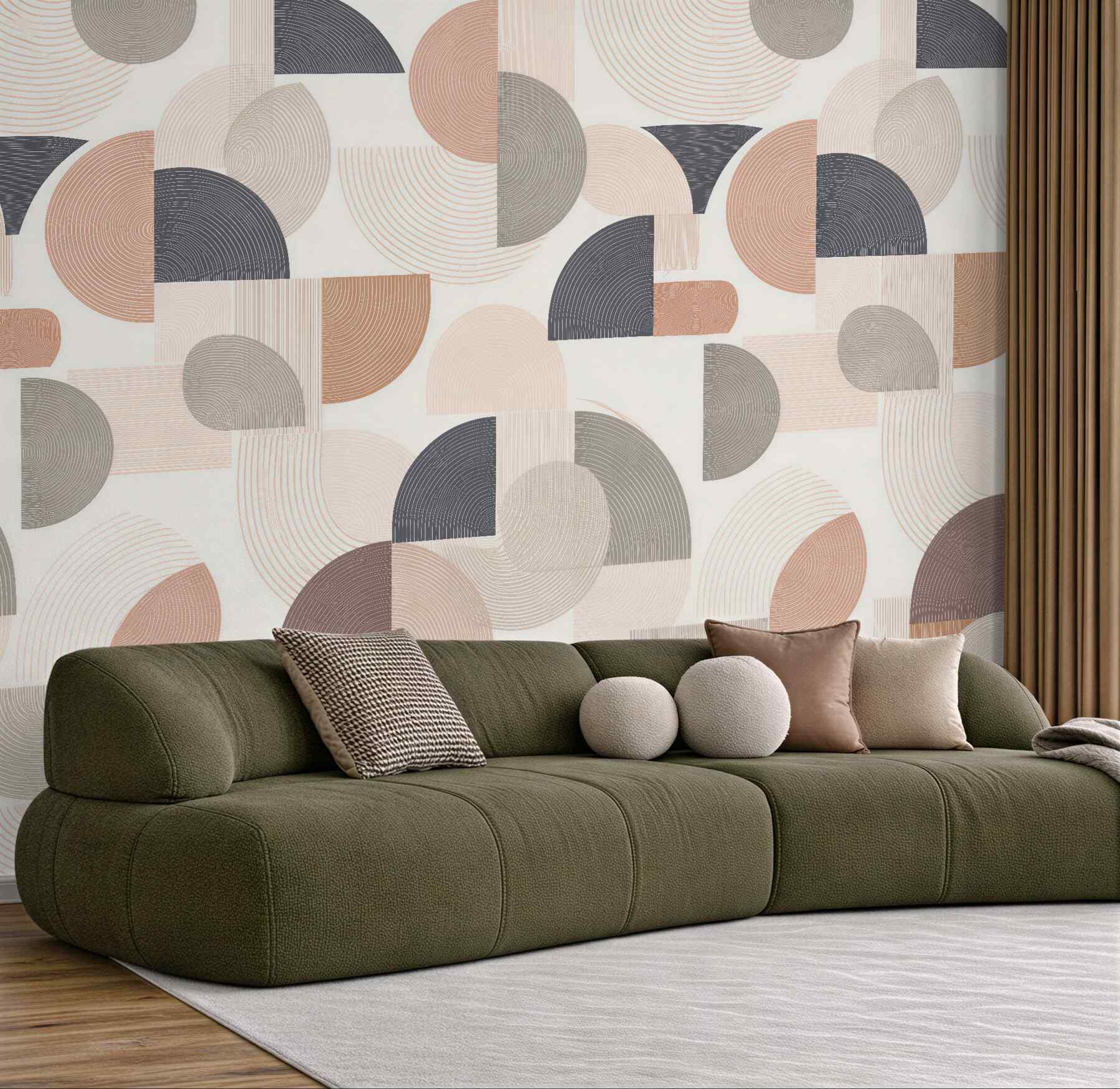 Fototapeta geometryczna harmonia w pastelach?v23