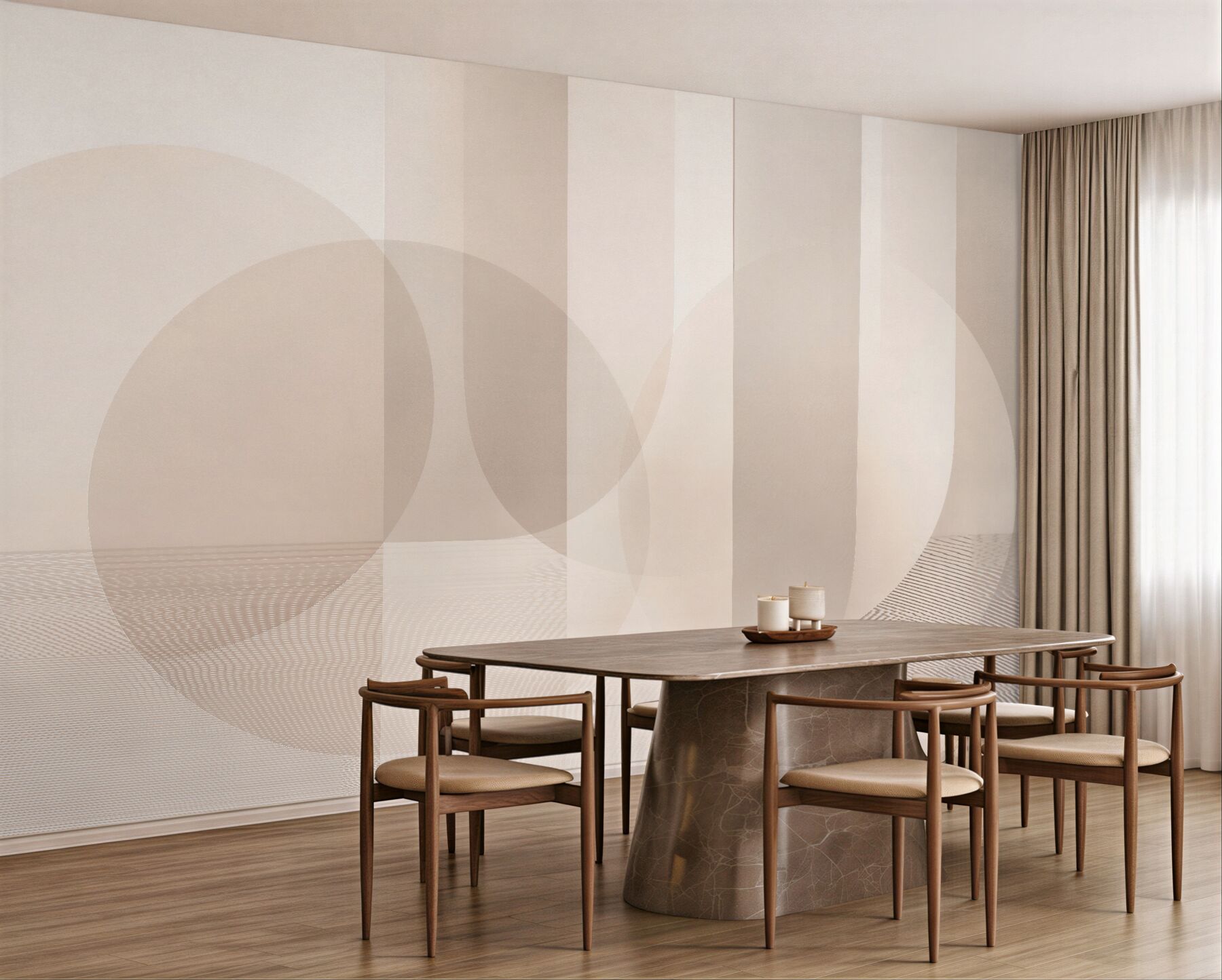 Fototapeta beżowa geometria minimalistyczna?v23