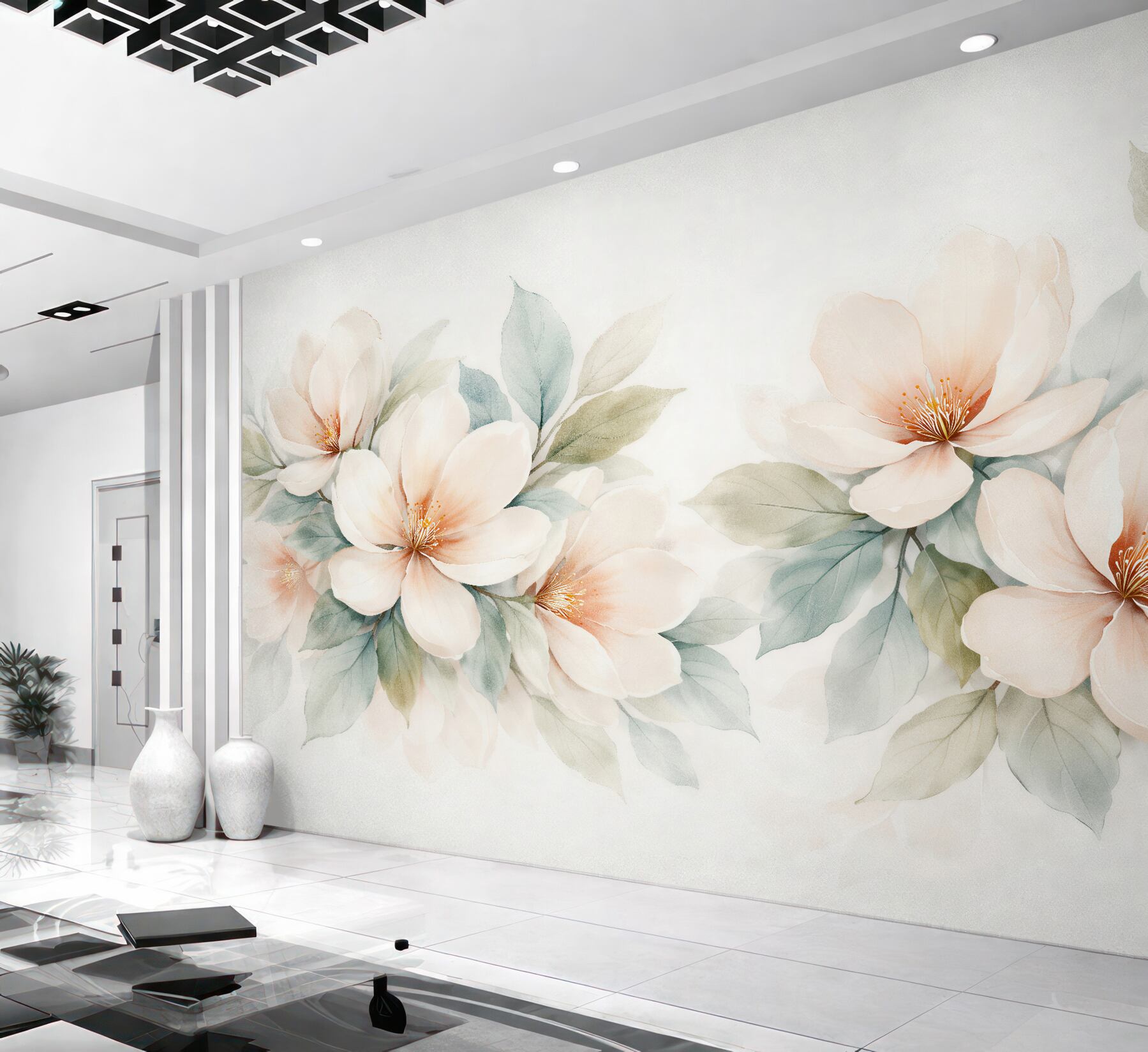 Fototapeta kremowe magnolie w subtelnej elegancji?v23