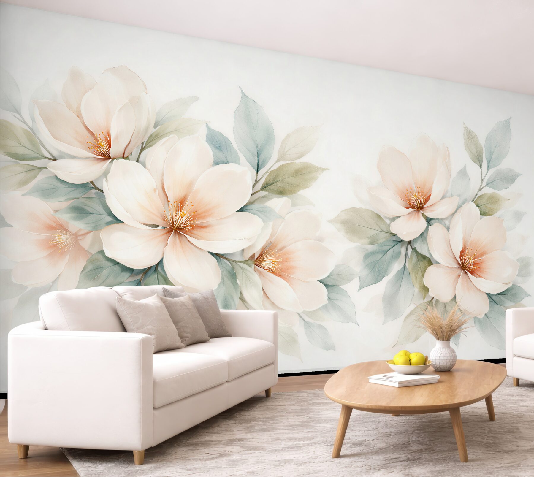 Fototapeta kremowe magnolie w subtelnej elegancji?v23
