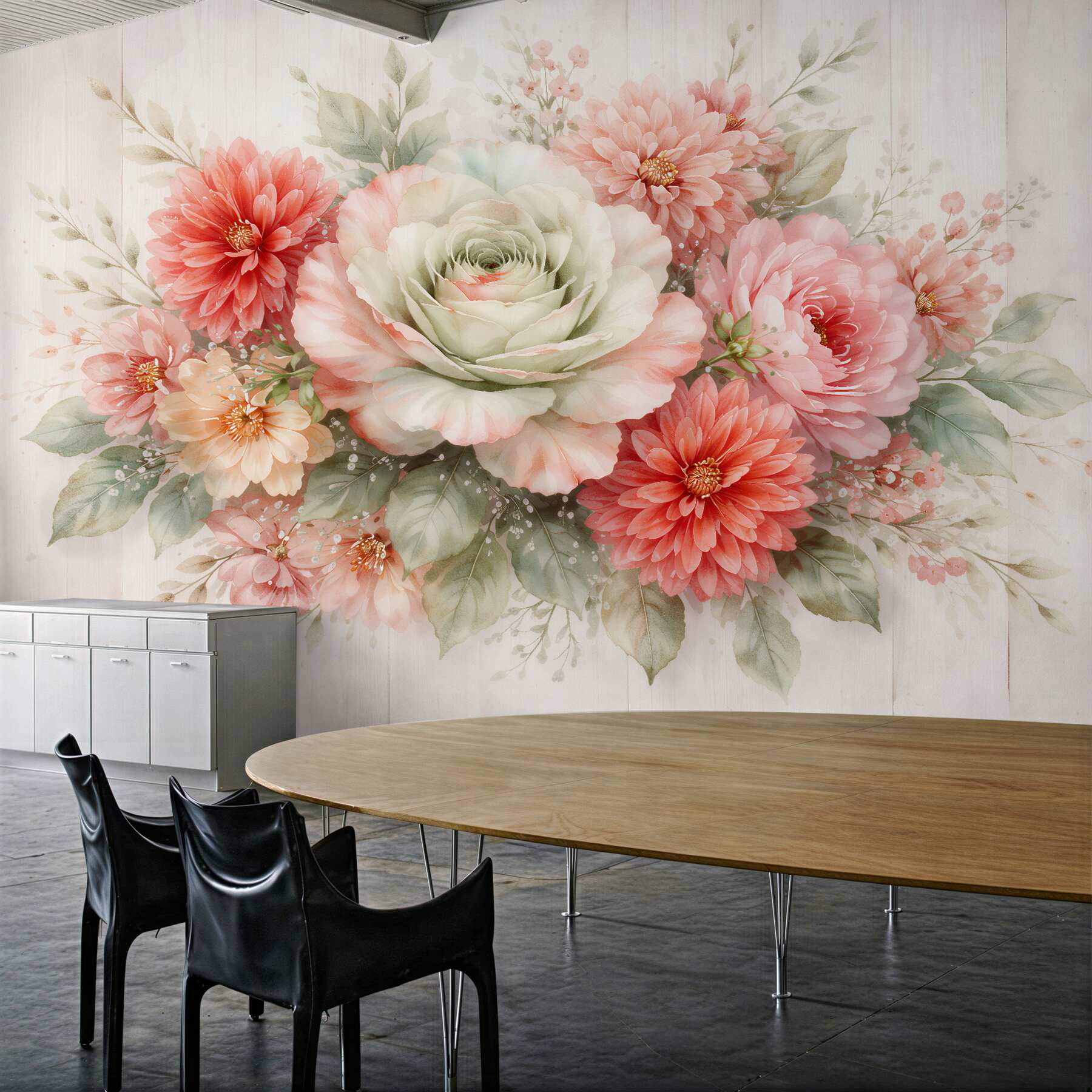 Fototapeta pastelowy bukiet romantycznych kwiatów?v23