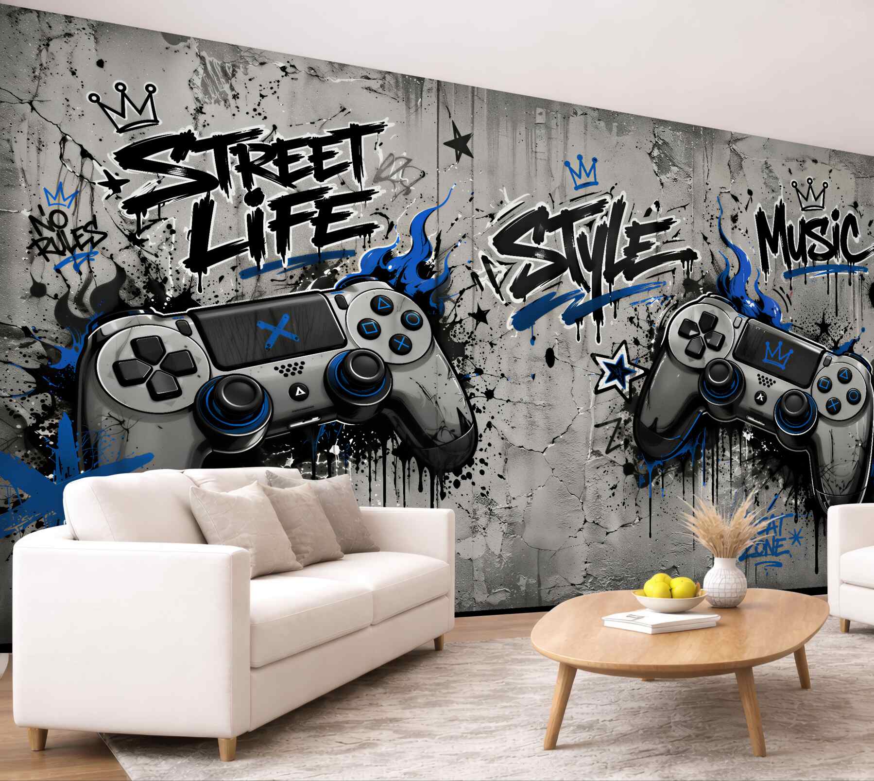 Fototapeta gaming street style z padami?v23
