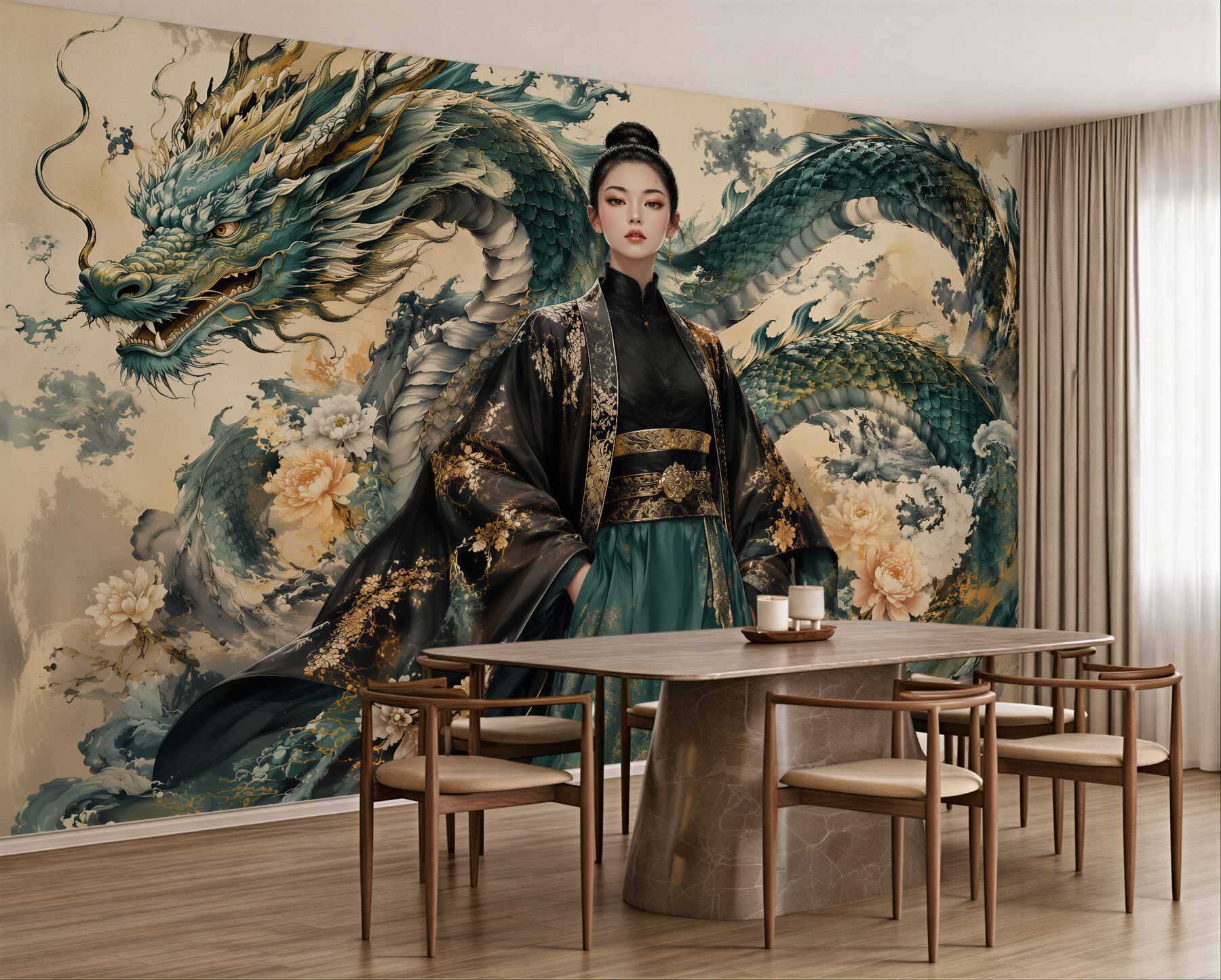Fototapeta smocza elegancja w orientalnym stylu?v23