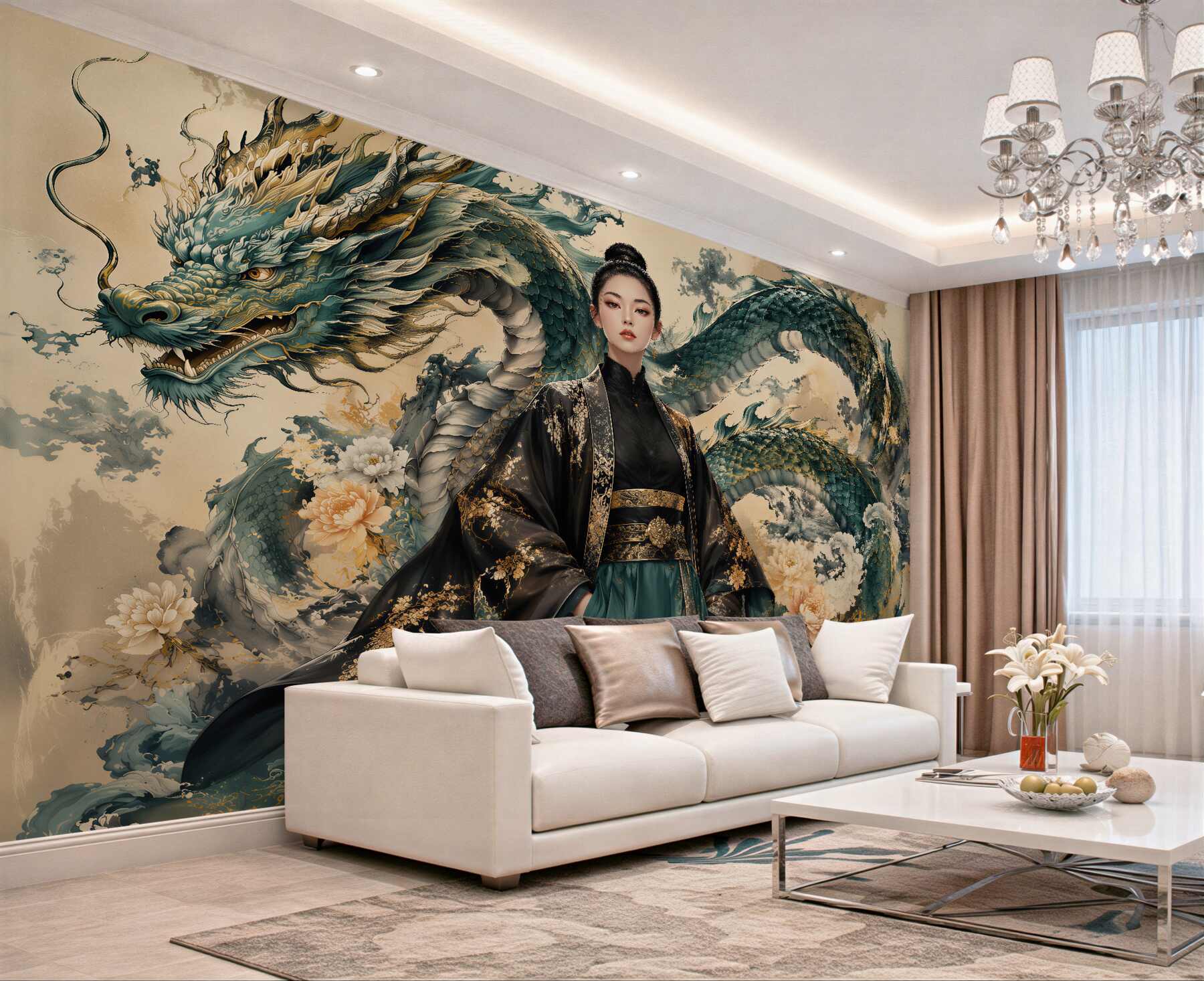 Fototapeta smocza elegancja w orientalnym stylu?v23