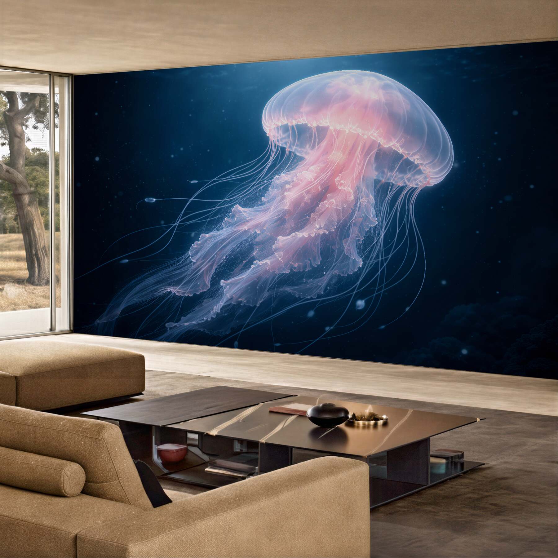 Fototapeta Świetlista meduza w głębinach?v23