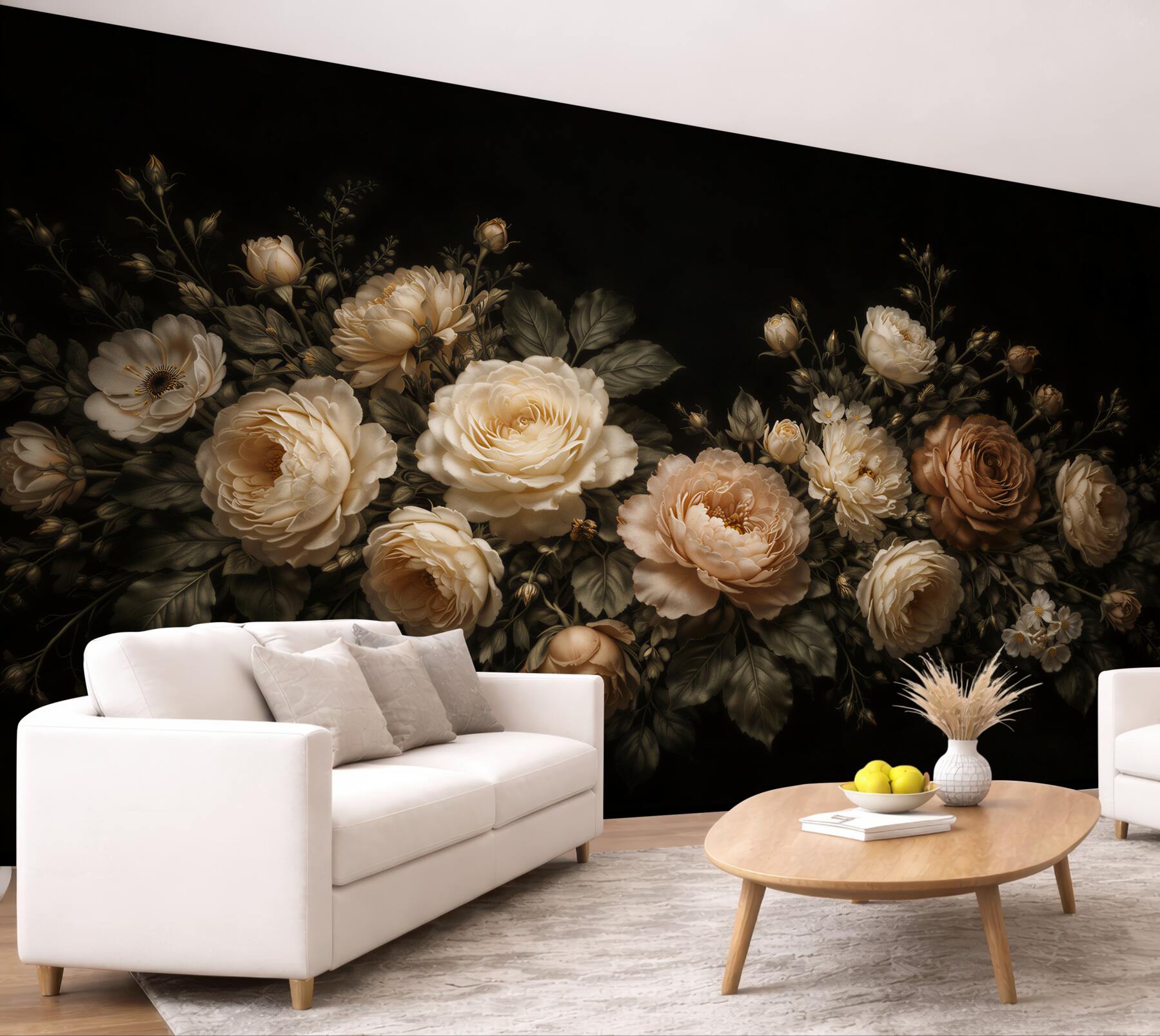 Fototapeta ciemne róże w stylu glamour?v23