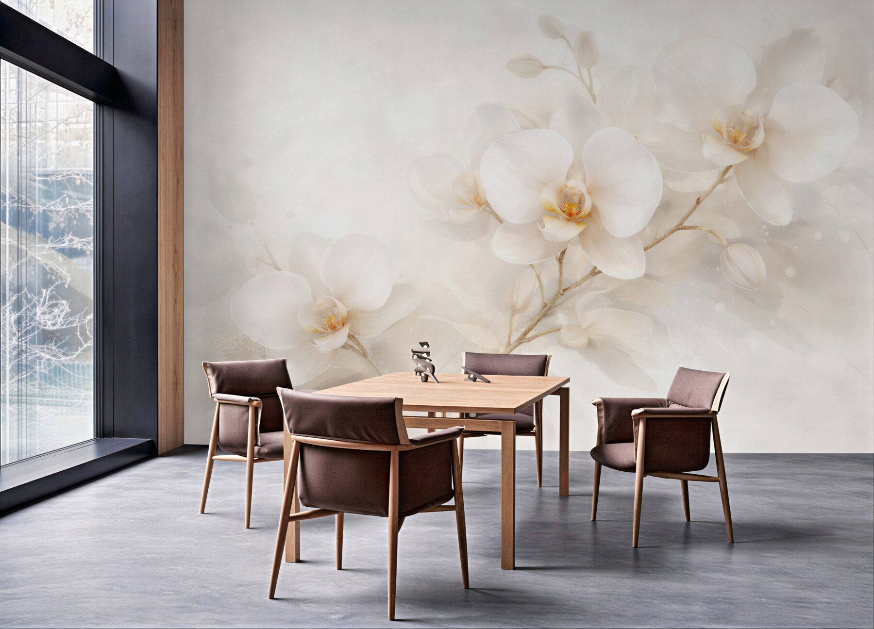 Fototapeta kremowe orchidee w blasku?v23
