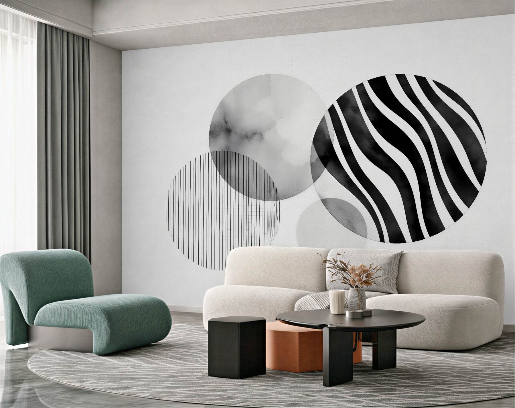 Fototapeta geometryczna zebra w szarościach?v23